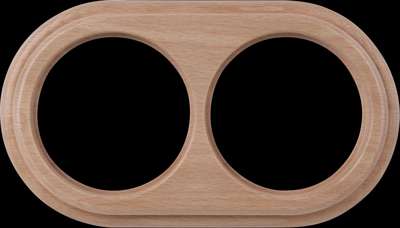Рамка Werkel WL15-frame-02 / Рамка на 2 поста (светлый бук)