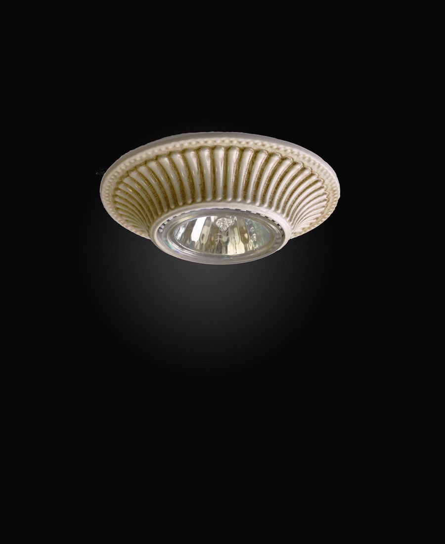 Встраиваемый светильник Reccagni Angelo 1078 SPOT 1078 BIANCO ANTICO