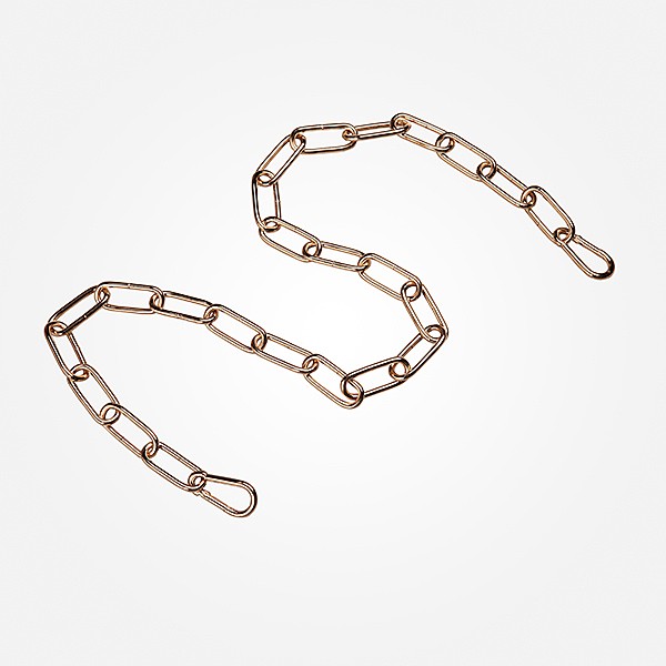 Аксессуар Eurosvet 10301 цепь длиной 1 метр с 2 карабинами золото, арт. 73024