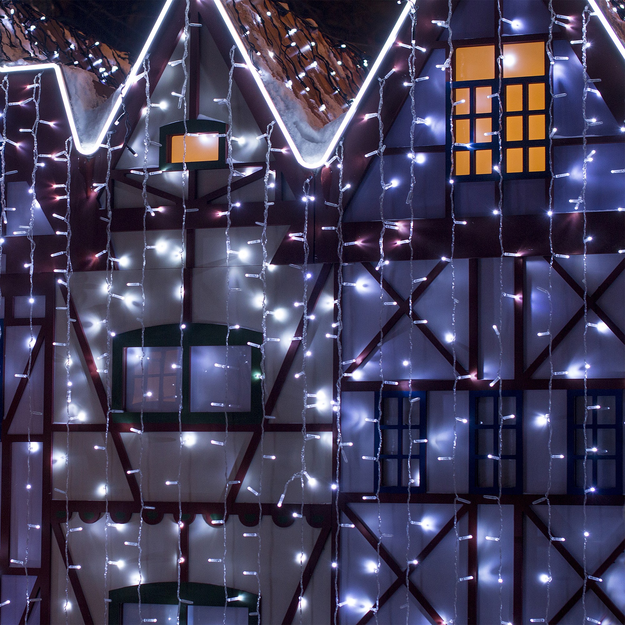 Гирлянда-дождь Eurosvet 200-101 200-101 белый 2*3м IP65