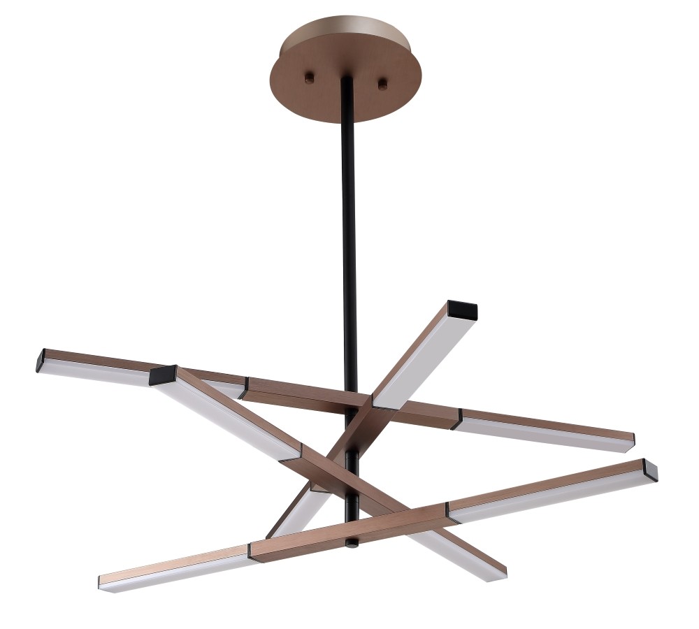 Потолочная люстра с пультом Hi-Way Crystal Lux HI-WAY SP8 COFFEE