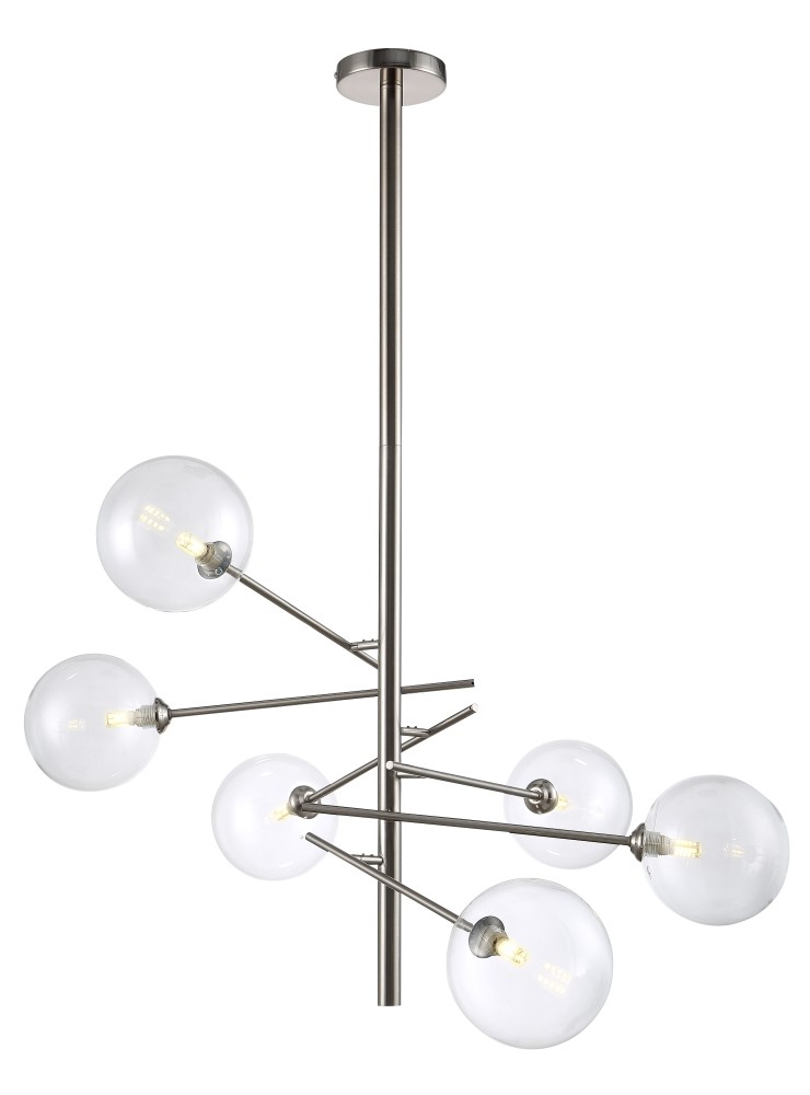 Потолочная люстра Crystal Lux Marcos MARCOS SP6 NICKEL