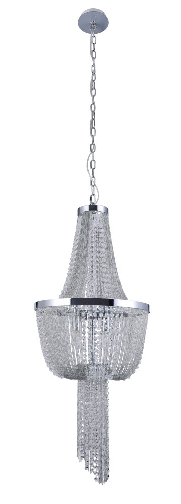 Подвесная хрустальная люстра Teatro Crystal Lux TEATRO SP8 CHROME