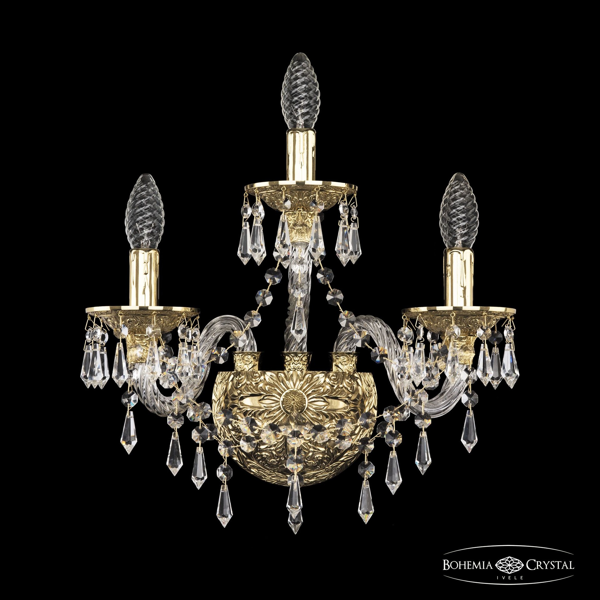 Настенное бра Bohemia 16103B/2+1/141 G