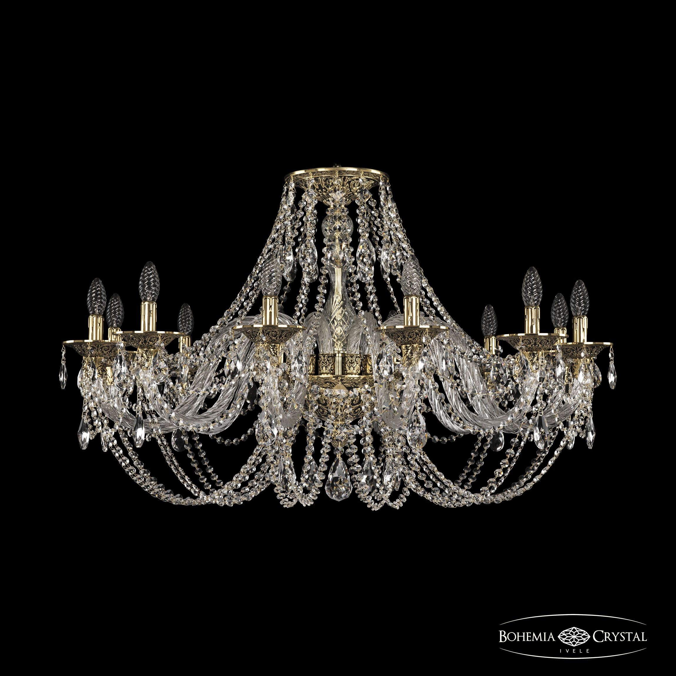 Подвесная хрустальная люстра 1606 Bohemia 16106/12/360 GB