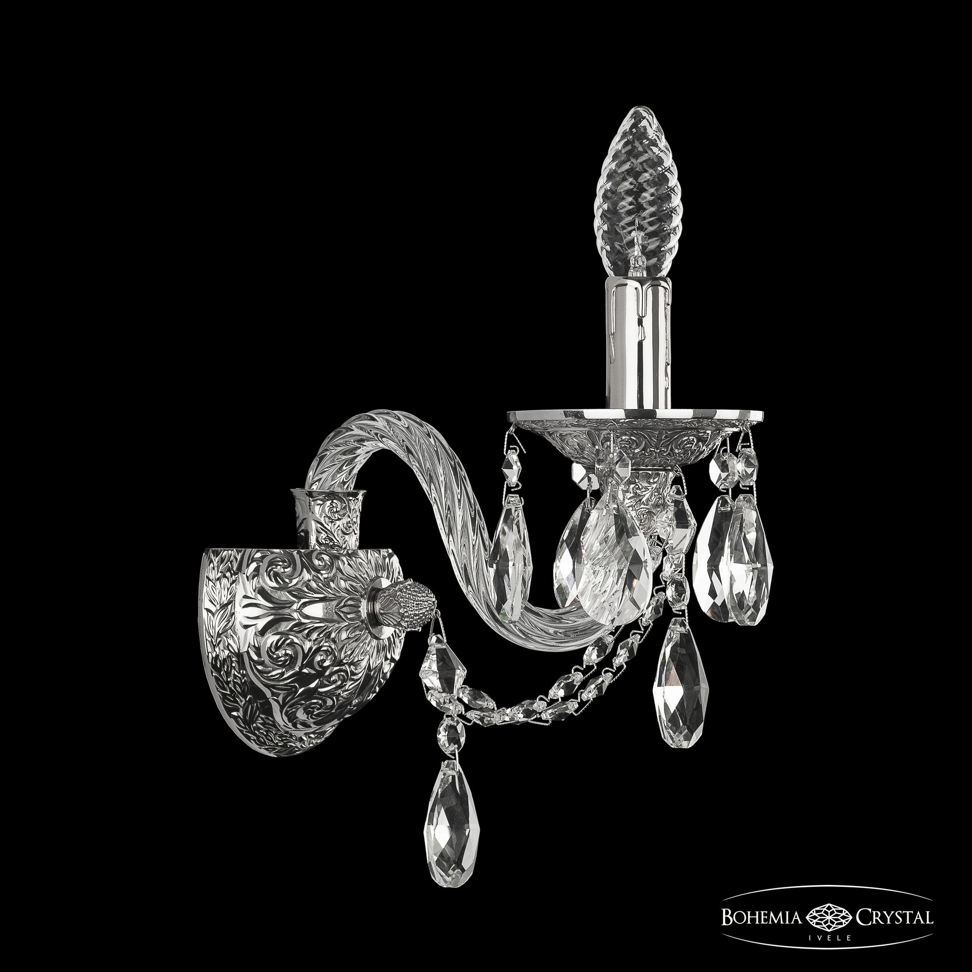 Настенное бра Bohemia 16106B/1/141 Ni