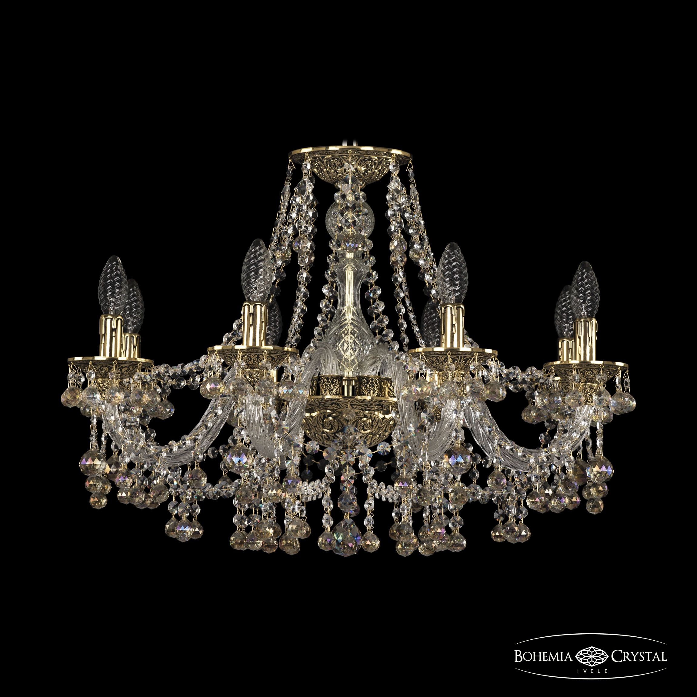Подвесная хрустальная люстра 1609 Bohemia 16109/8/240 GB K801