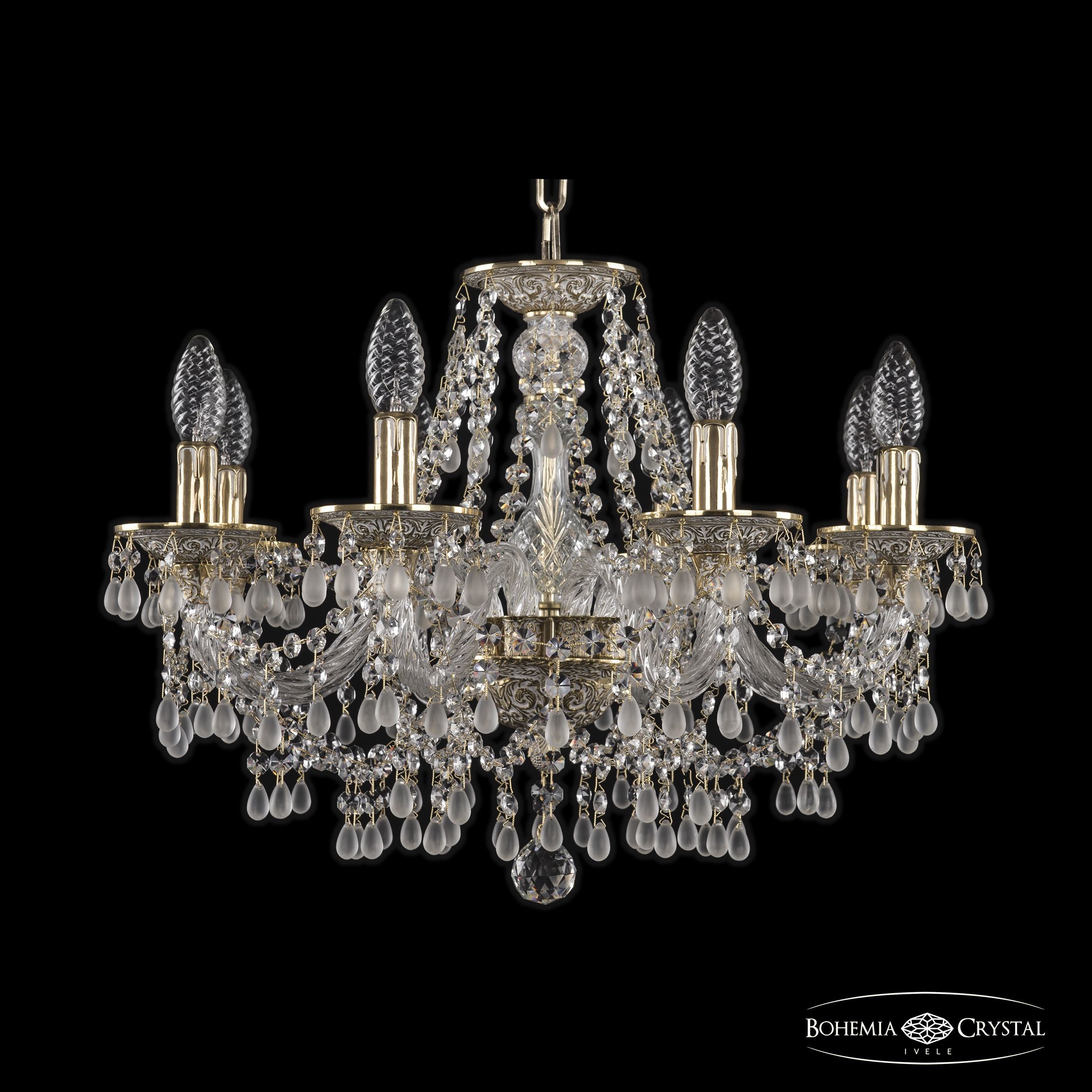 Подвесная хрустальная люстра 1610 Bohemia 16110/8/195 GW V0300