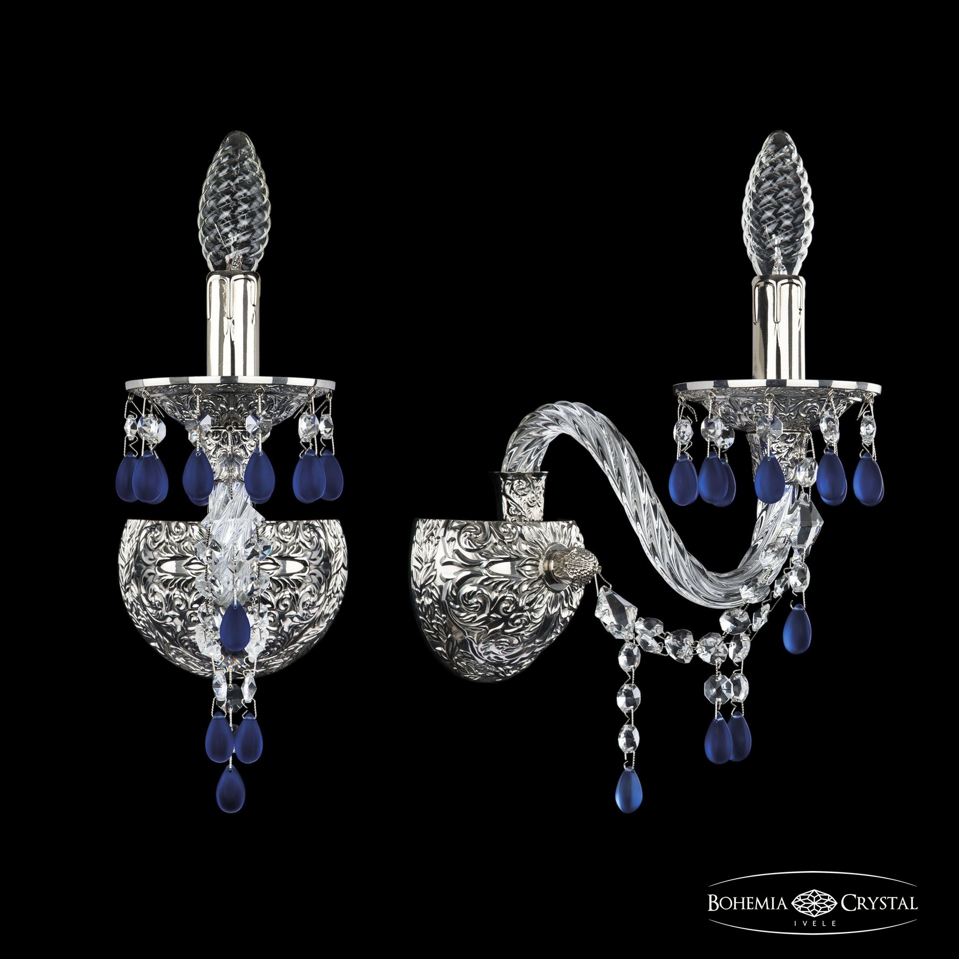 Настенное бра Bohemia 16110B/1/165 Ni V3001