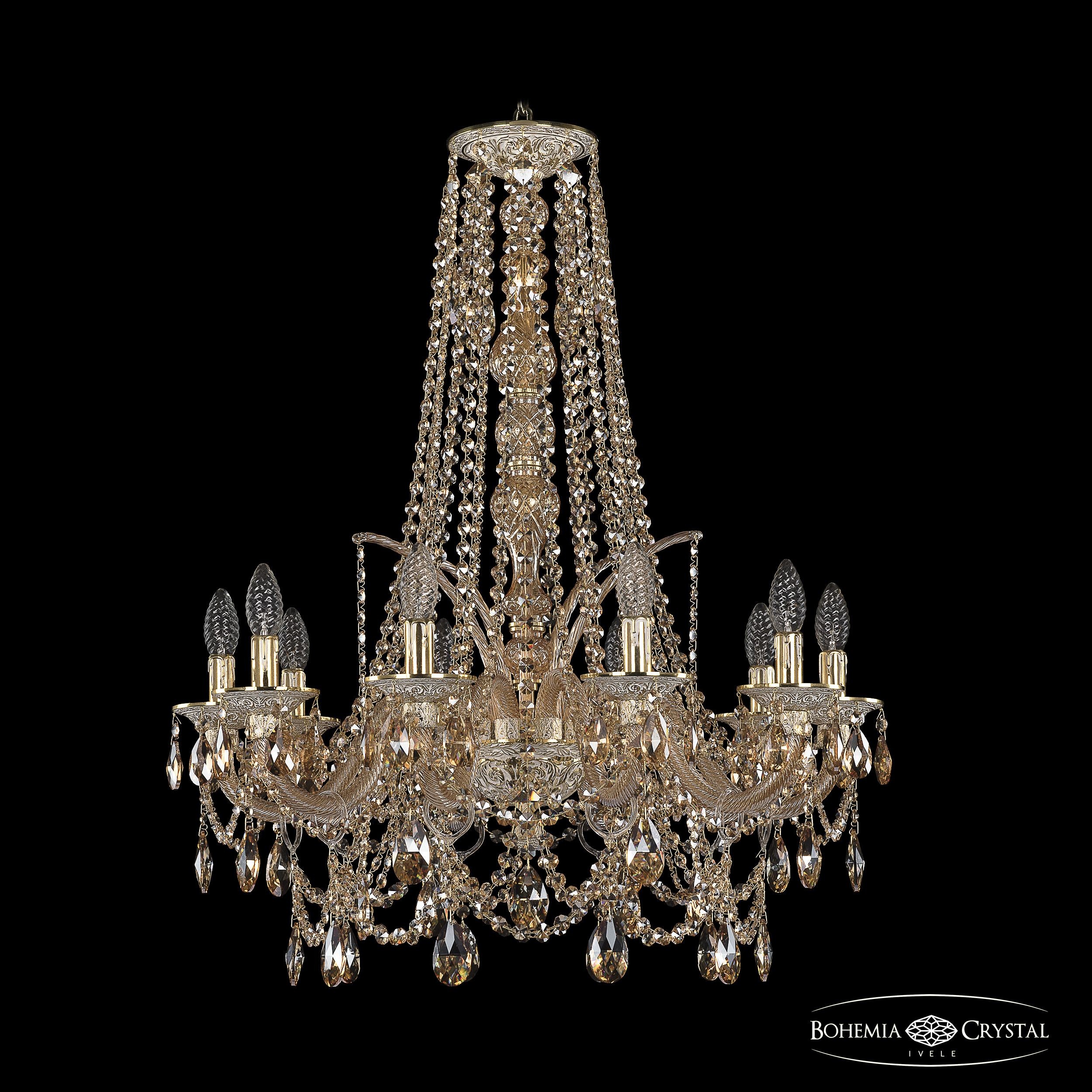 Подвесная хрустальная люстра 1611 Bohemia 16111/10/240/h-80 GW M721