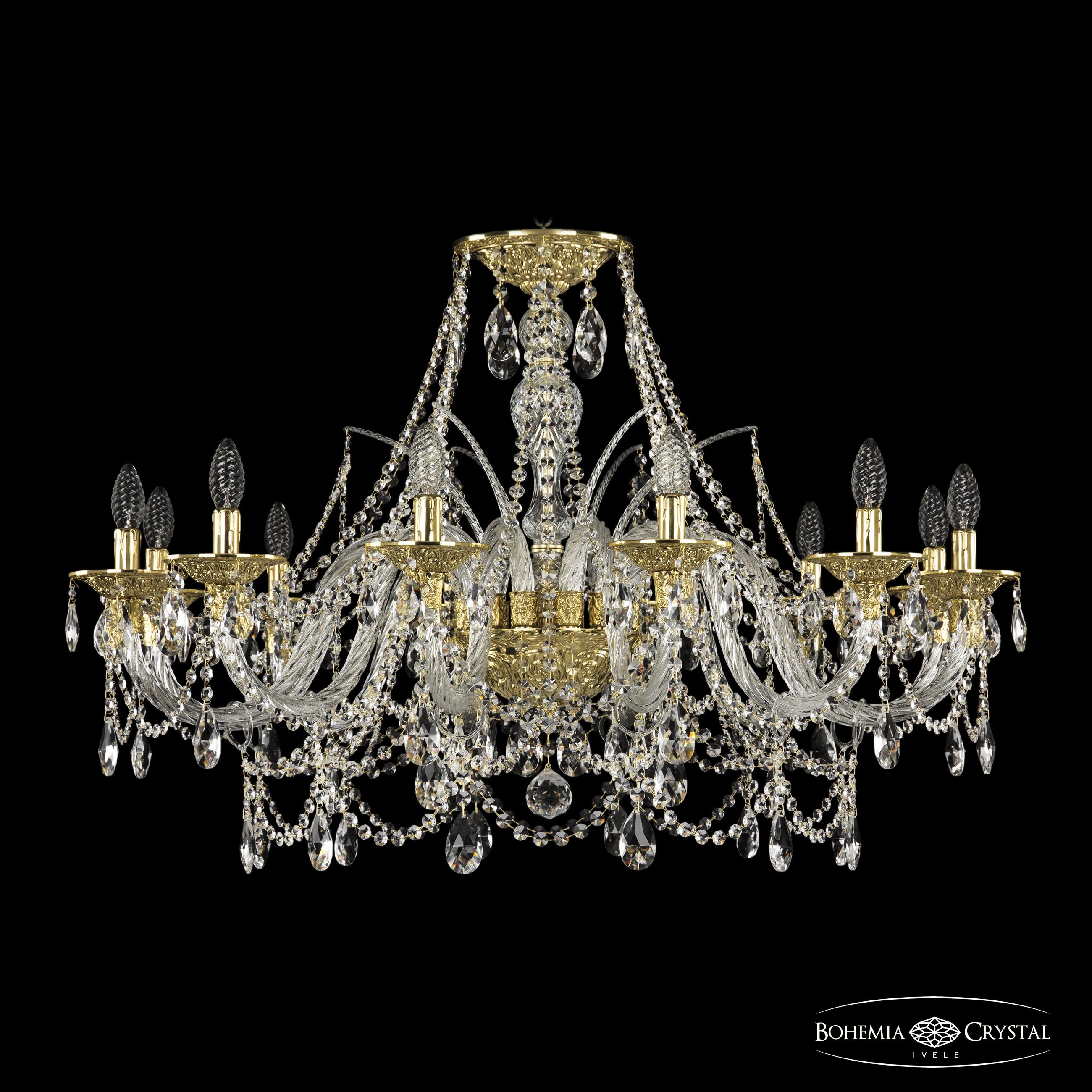 Подвесная хрустальная люстра 1611 Bohemia 16111/12/360 G