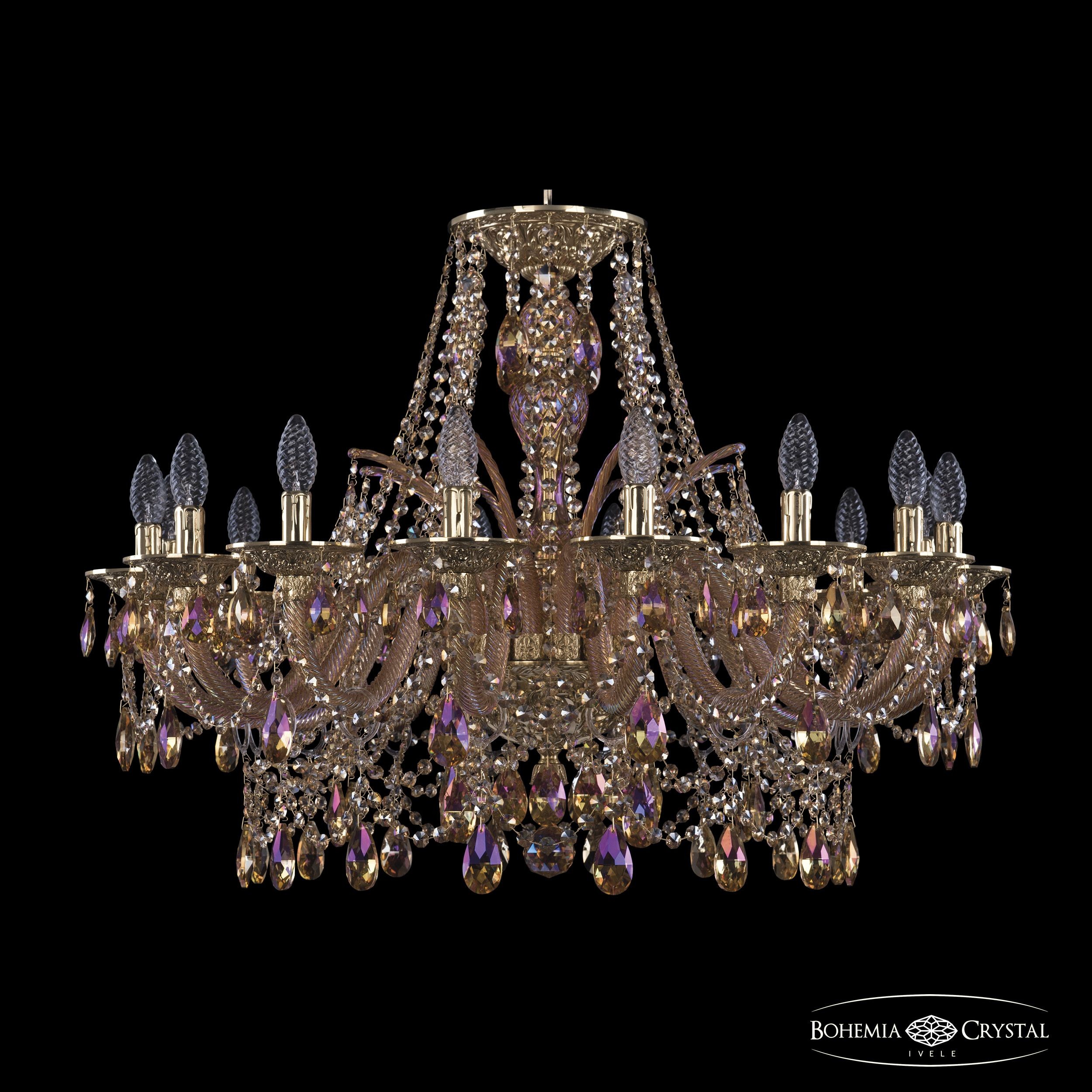 Подвесная хрустальная люстра 1611 Bohemia 16111/16/300 G M777