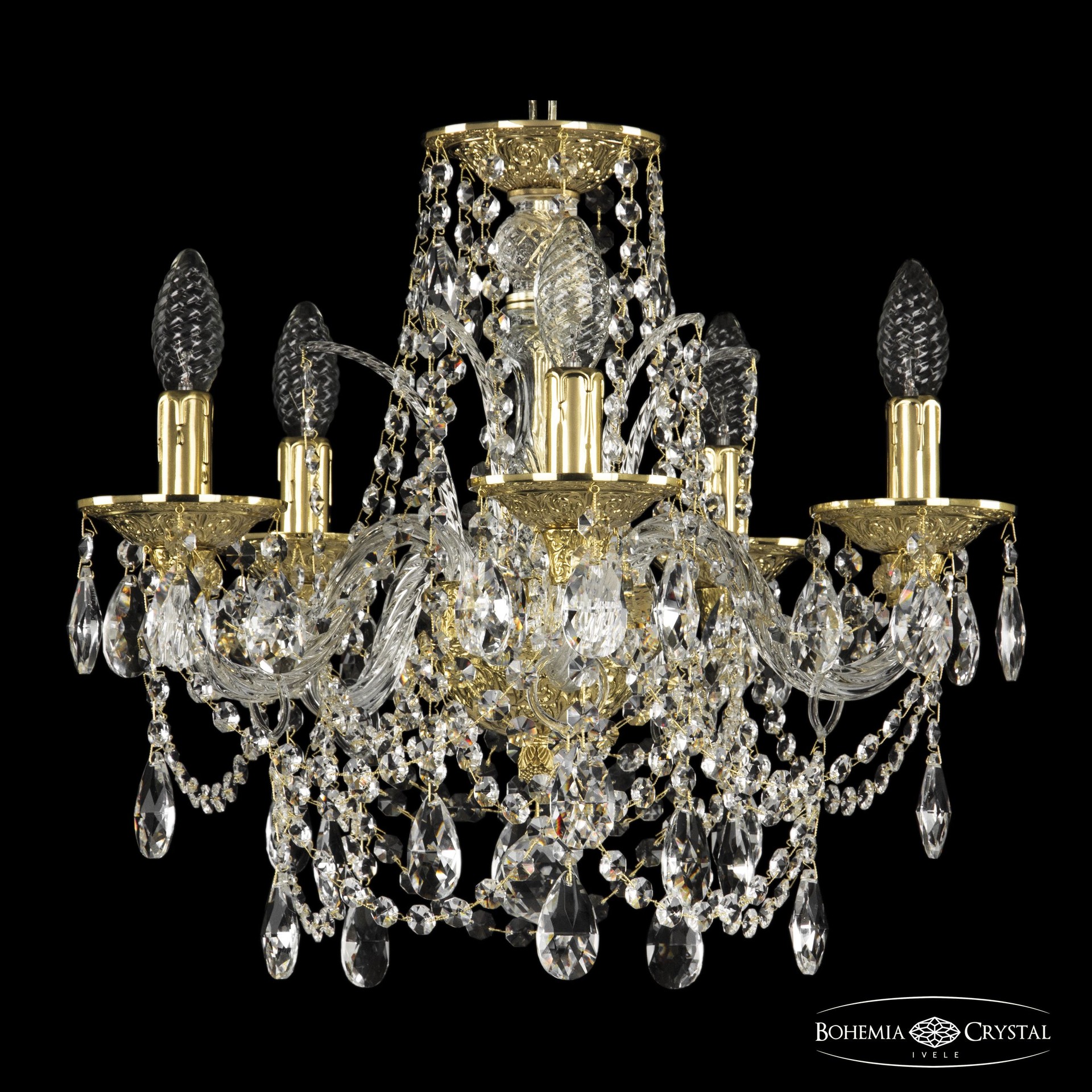 Подвесная хрустальная люстра 1611 Bohemia 16111/5/141 G