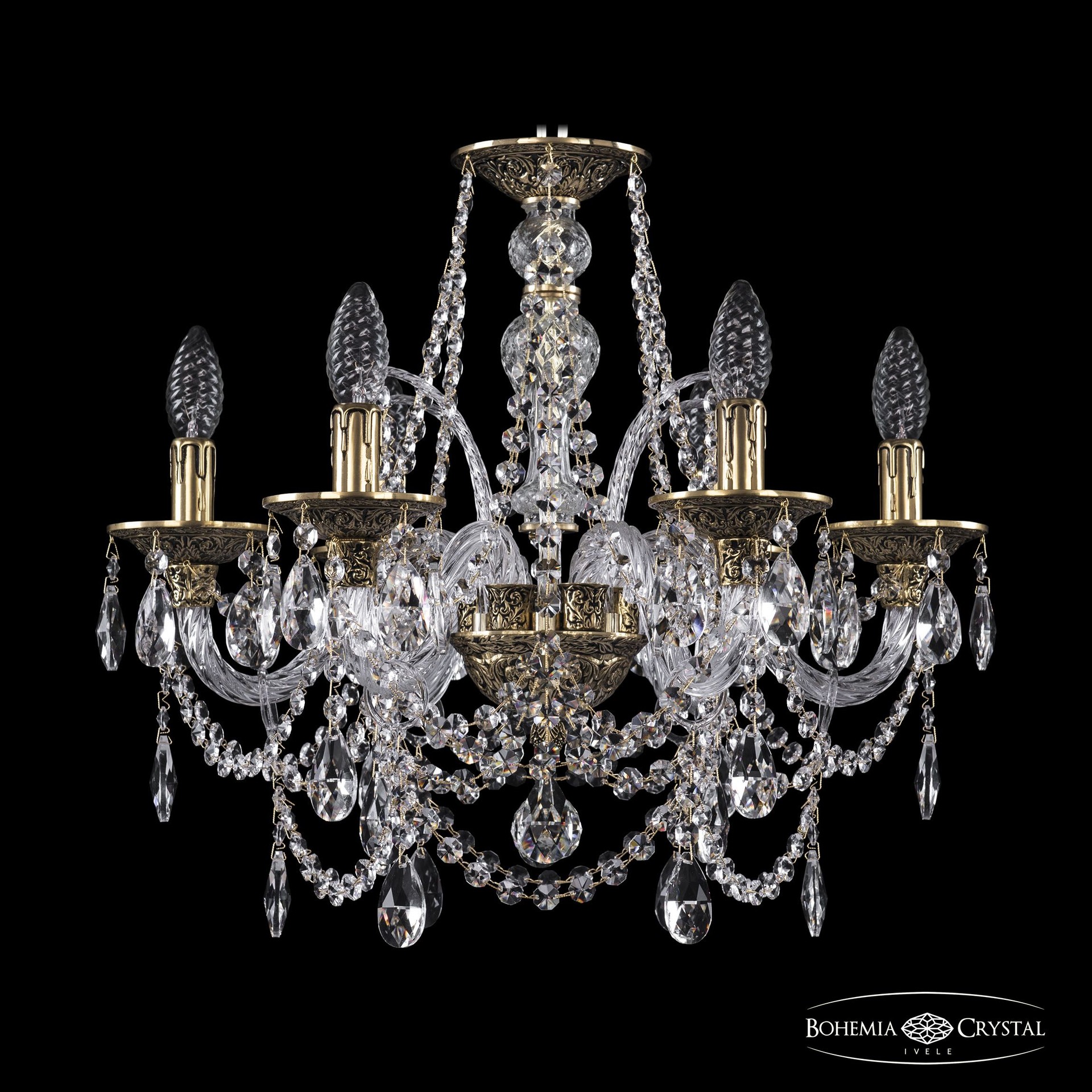 Подвесная хрустальная люстра 1611 Bohemia 16111/6/165 GB