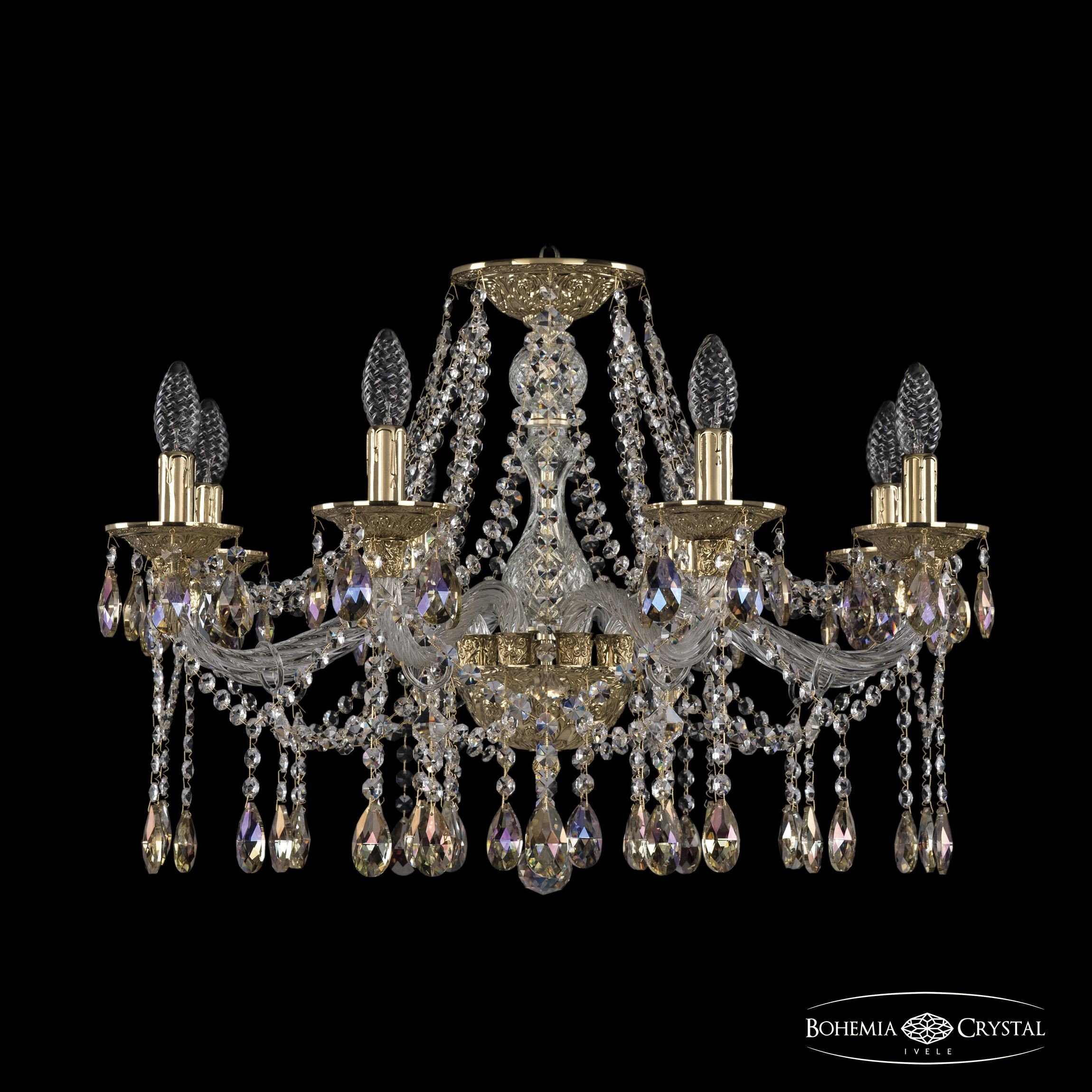 Подвесная хрустальная люстра 1613 Bohemia 16113/8/240 G K801