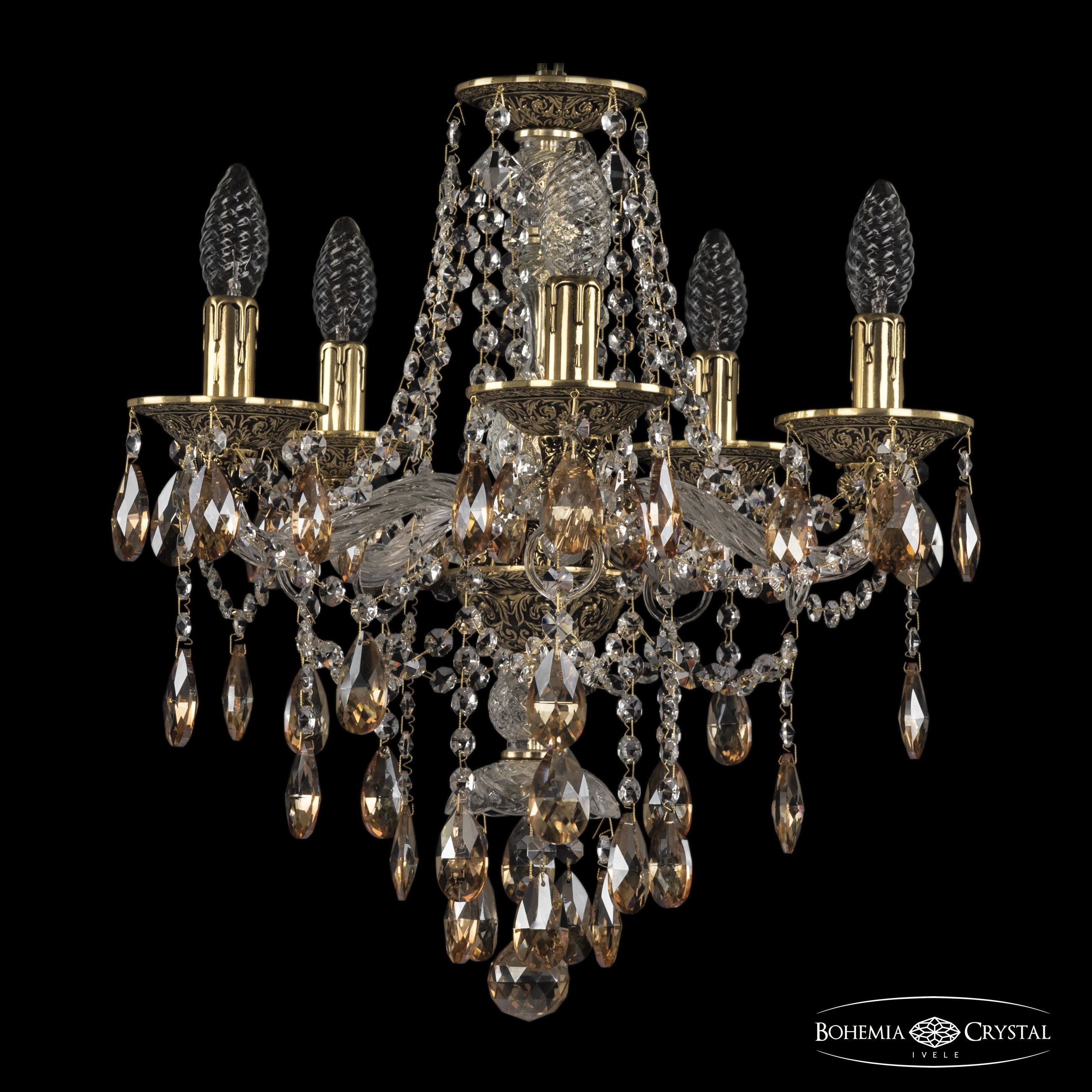 Подвесная хрустальная люстра 1615 Bohemia 16115/5/141 GB K721
