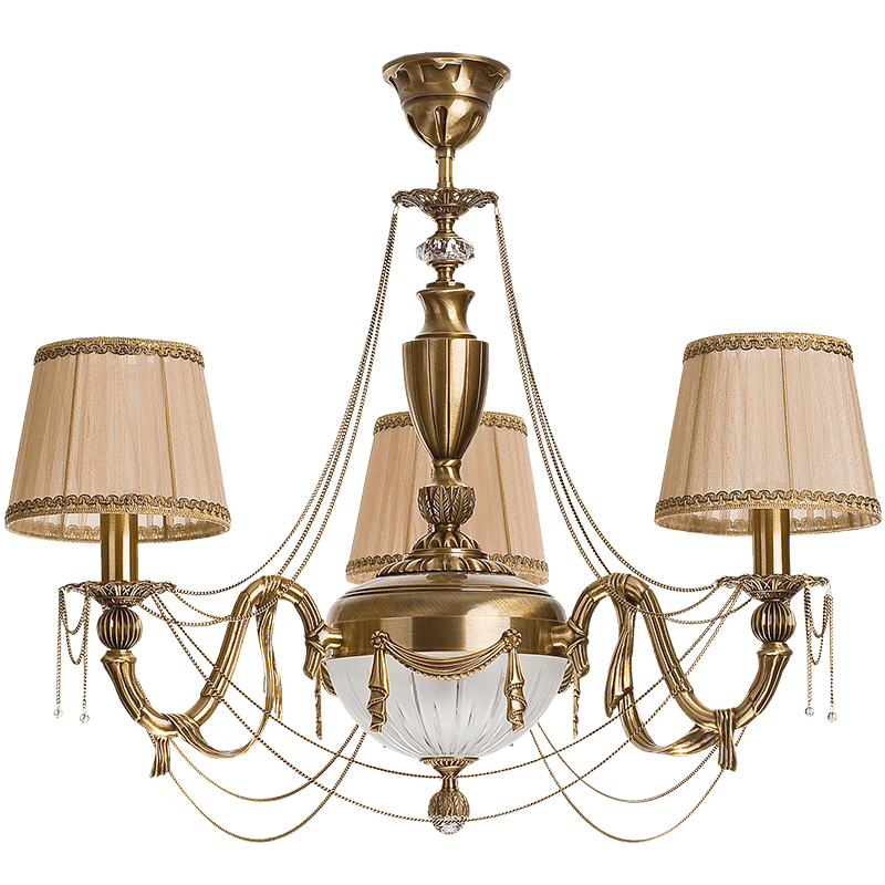 Потолочная люстра Kutek Baccara BAC-ZW-3+1(P/A)