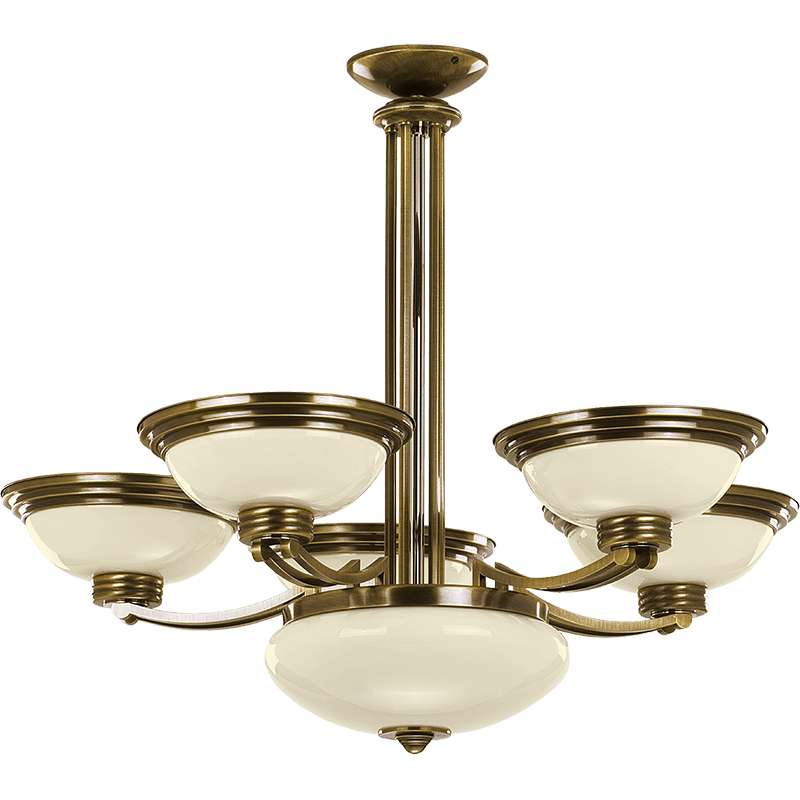 Потолочная люстра Kutek Forum FOR-ZW-5+1(P)