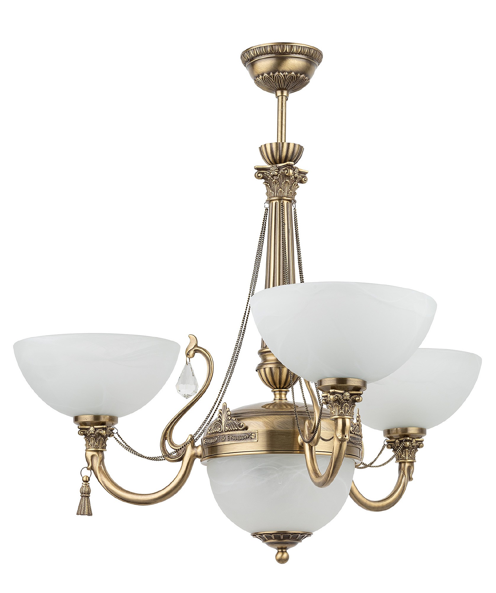 Потолочная люстра Kutek Roma (плафон) ROM-ZW-3+1(P)