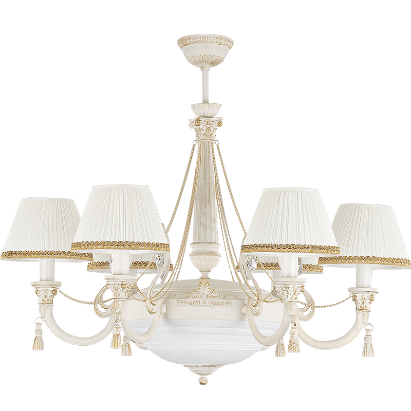 Потолочная люстра Kutek Roma (абажур) ROM-ZW-6+1(BZ/A)