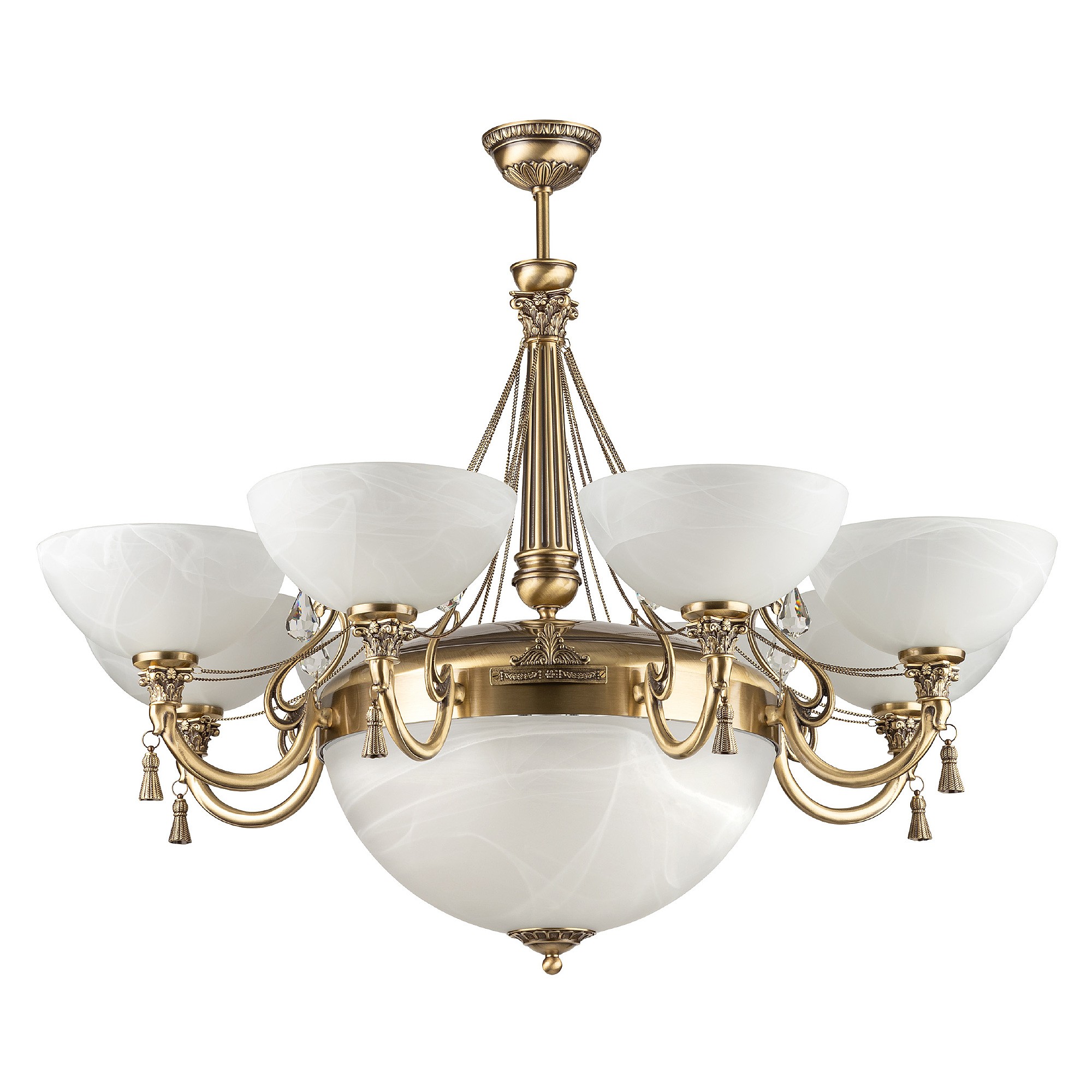 Потолочная люстра Kutek Roma (плафон) ROM-ZW-8+1(P)