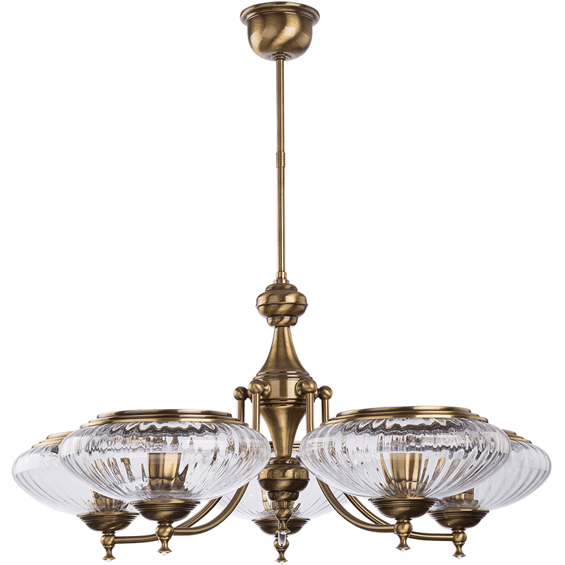 Потолочная люстра Kutek San Marino New Swarovski (плафон) SAN-ZW-5(P)SW