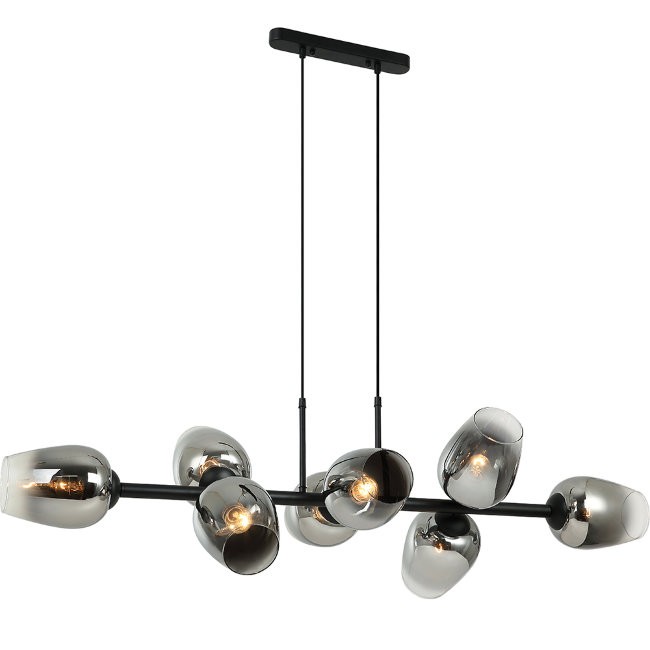 Подвесная люстра Lumien Hall Меган 4036/8P-BK-CR