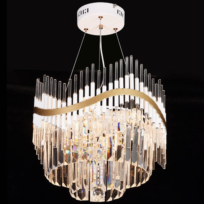 Подвесная хрустальная люстра Анника Wedo Light 70618.01.10.04