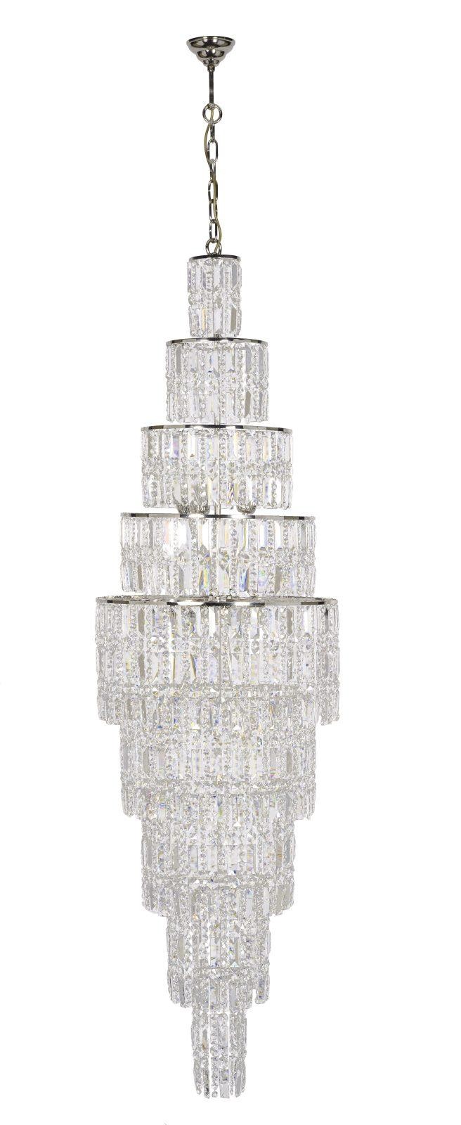 Люстра каскадная Dio D'Arte Bergamo Nickel Bergamo E 1.10.50.200 N