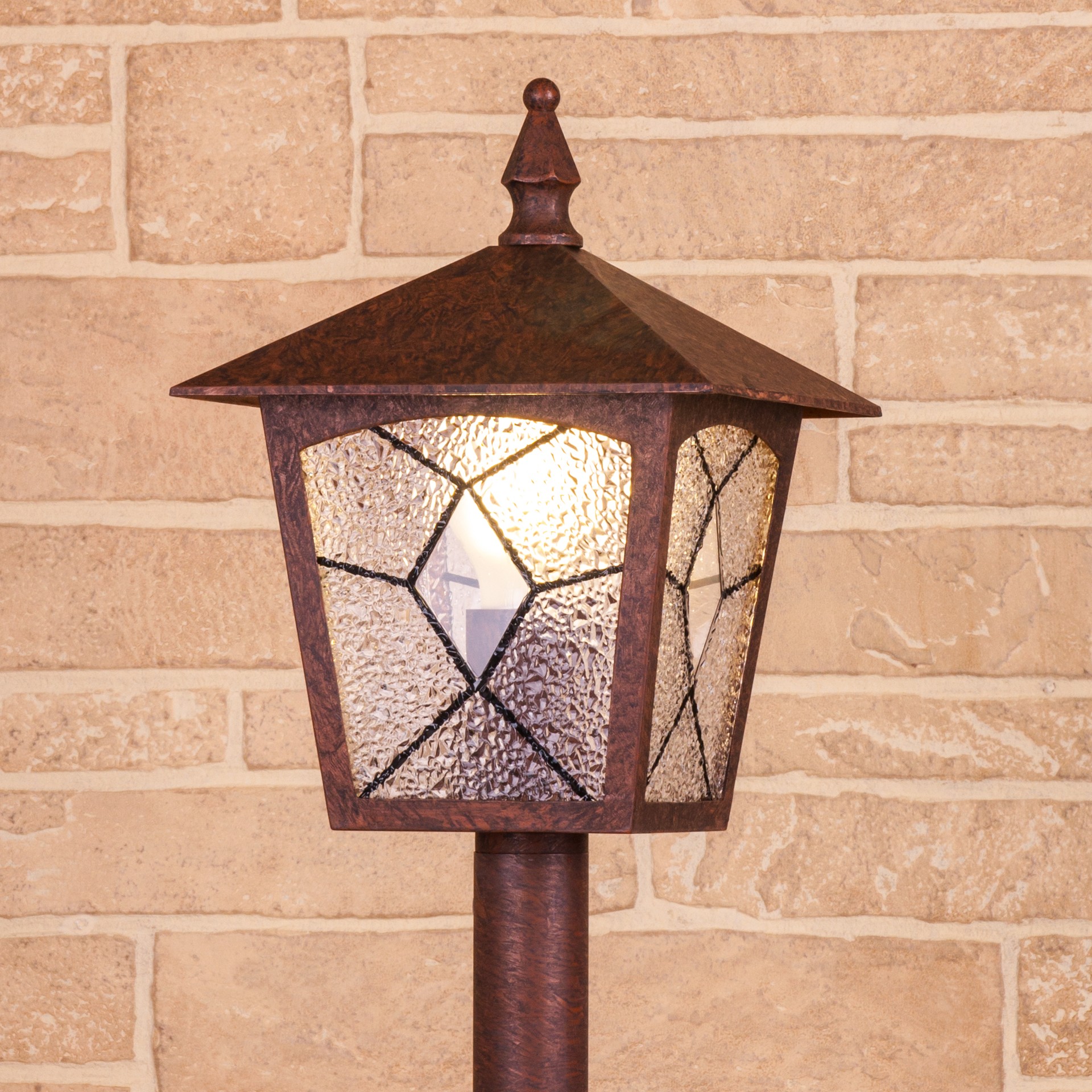 Столб фонарный уличный Elektrostandard Lyra Lyra F брауни (GL 1012F)