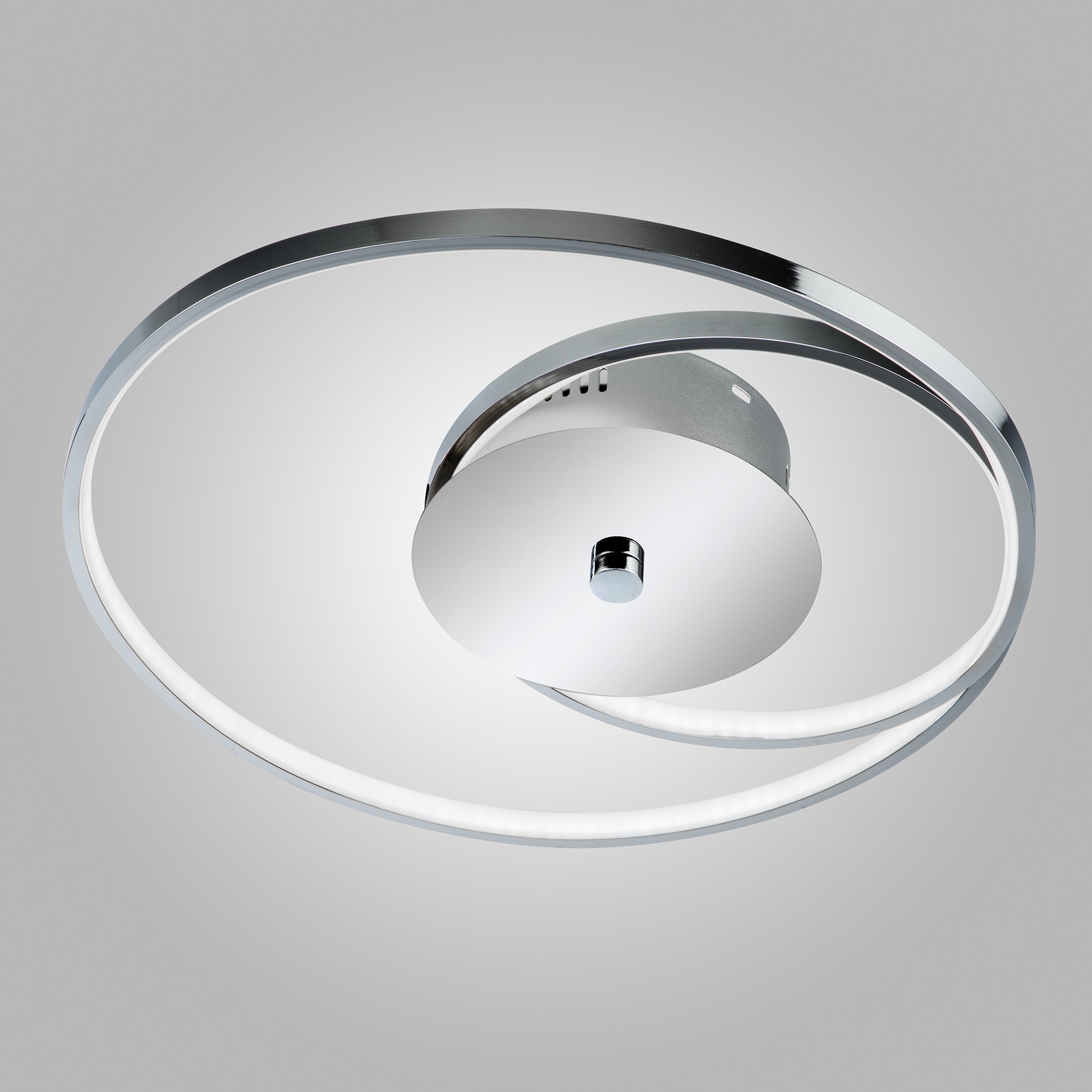 Потолочная светодиодная люстра Enigma Eurosvet 90027/1 хром 45W