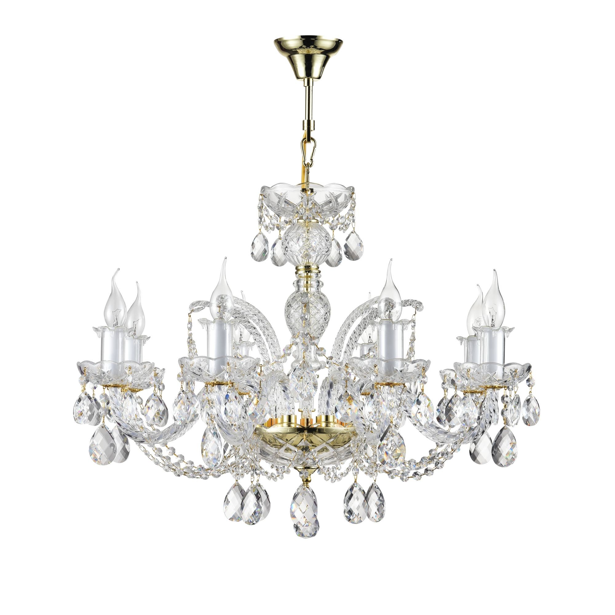 Подвесная люстра Maytoni Lira DIA907-PL-08-G