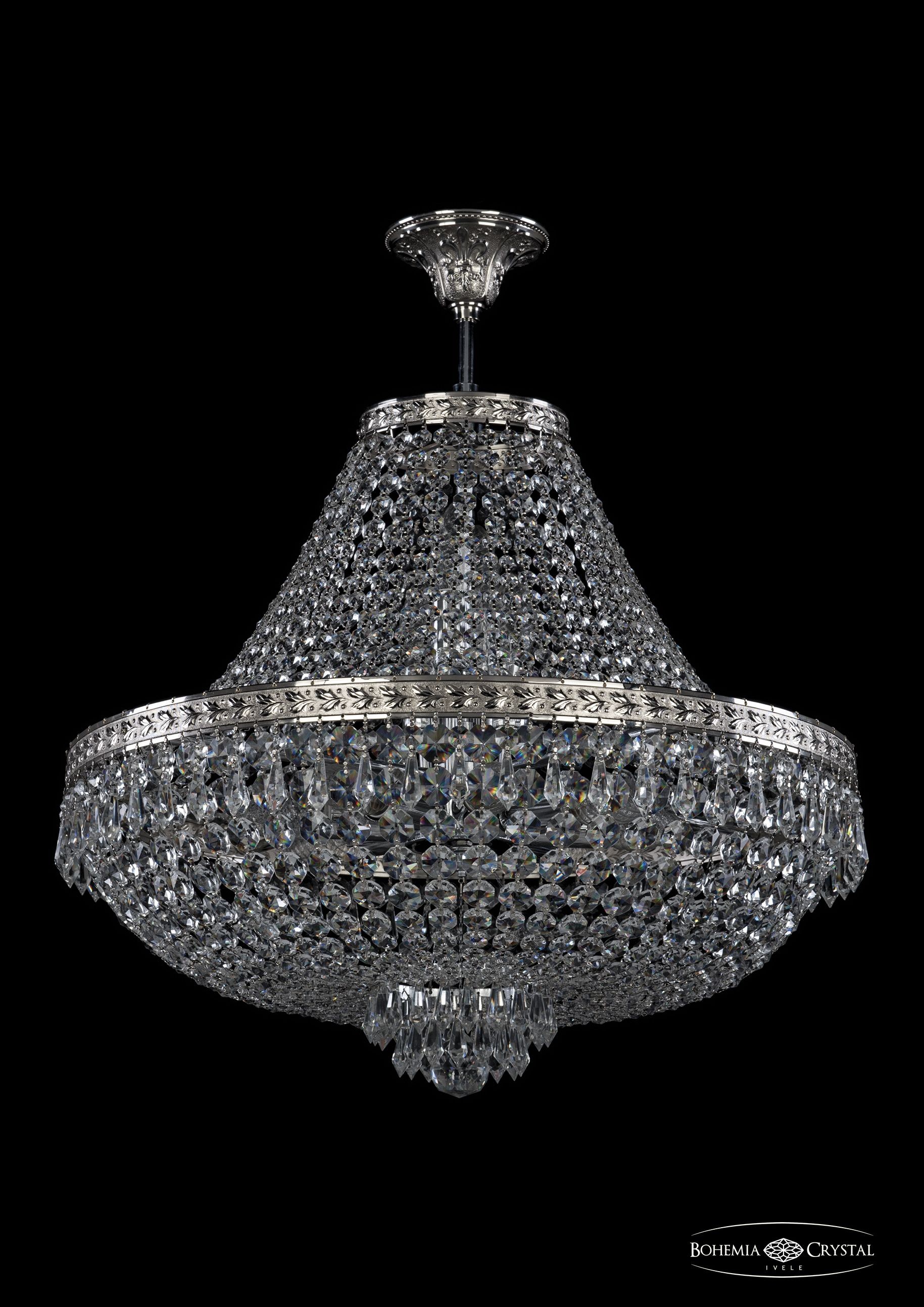 Потолочная хрустальная люстра Bohemia 1927 19271/H1/55IV Ni