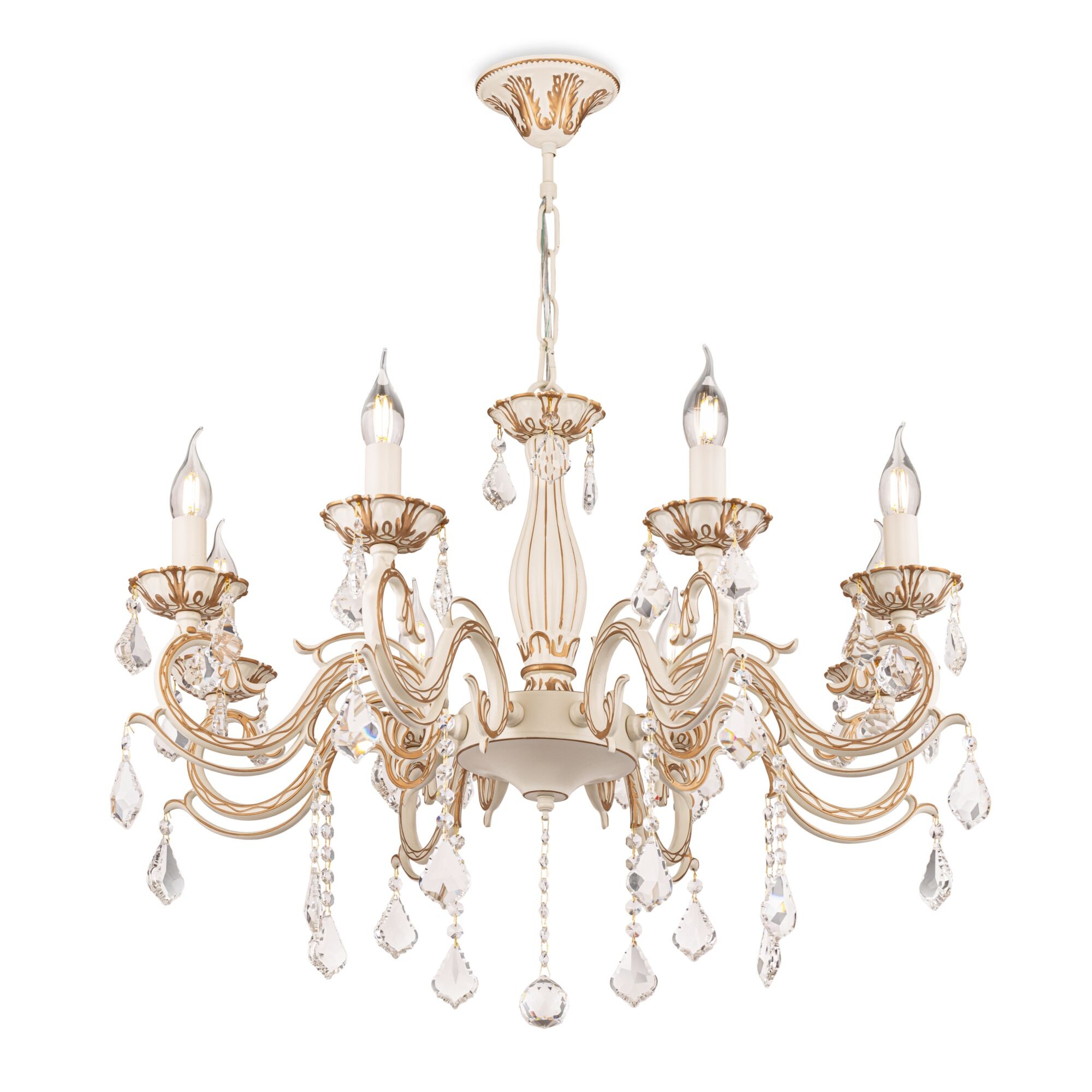 Подвесная хрустальная люстра Bronze Maytoni ARM245-08-W