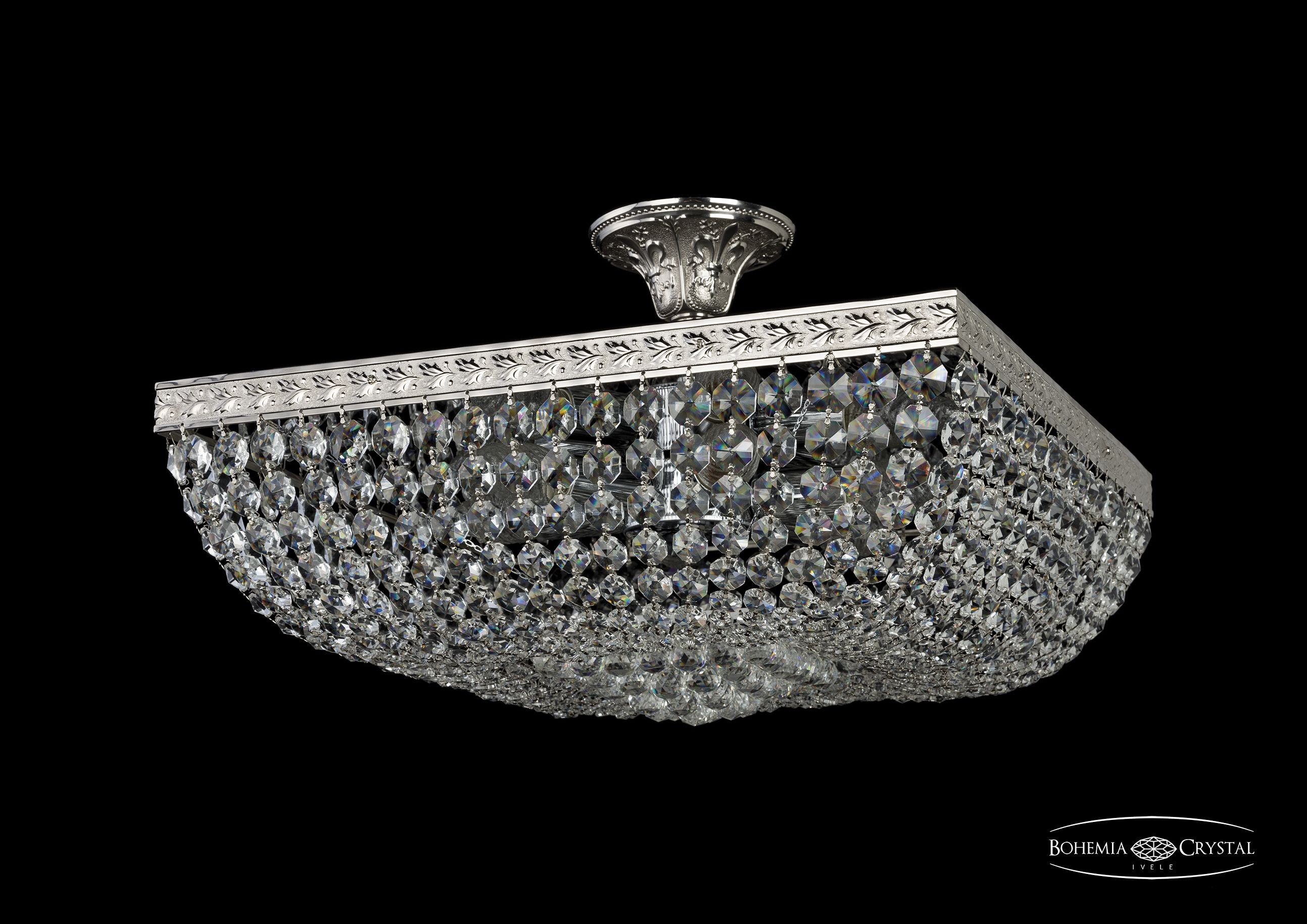 Потолочная хрустальная люстра Bohemia 1928 19282/45IV Ni