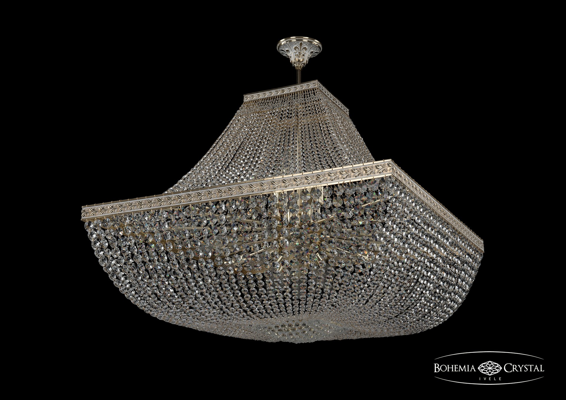 Потолочная хрустальная люстра Bohemia 1928 19282/H1/90IV GW