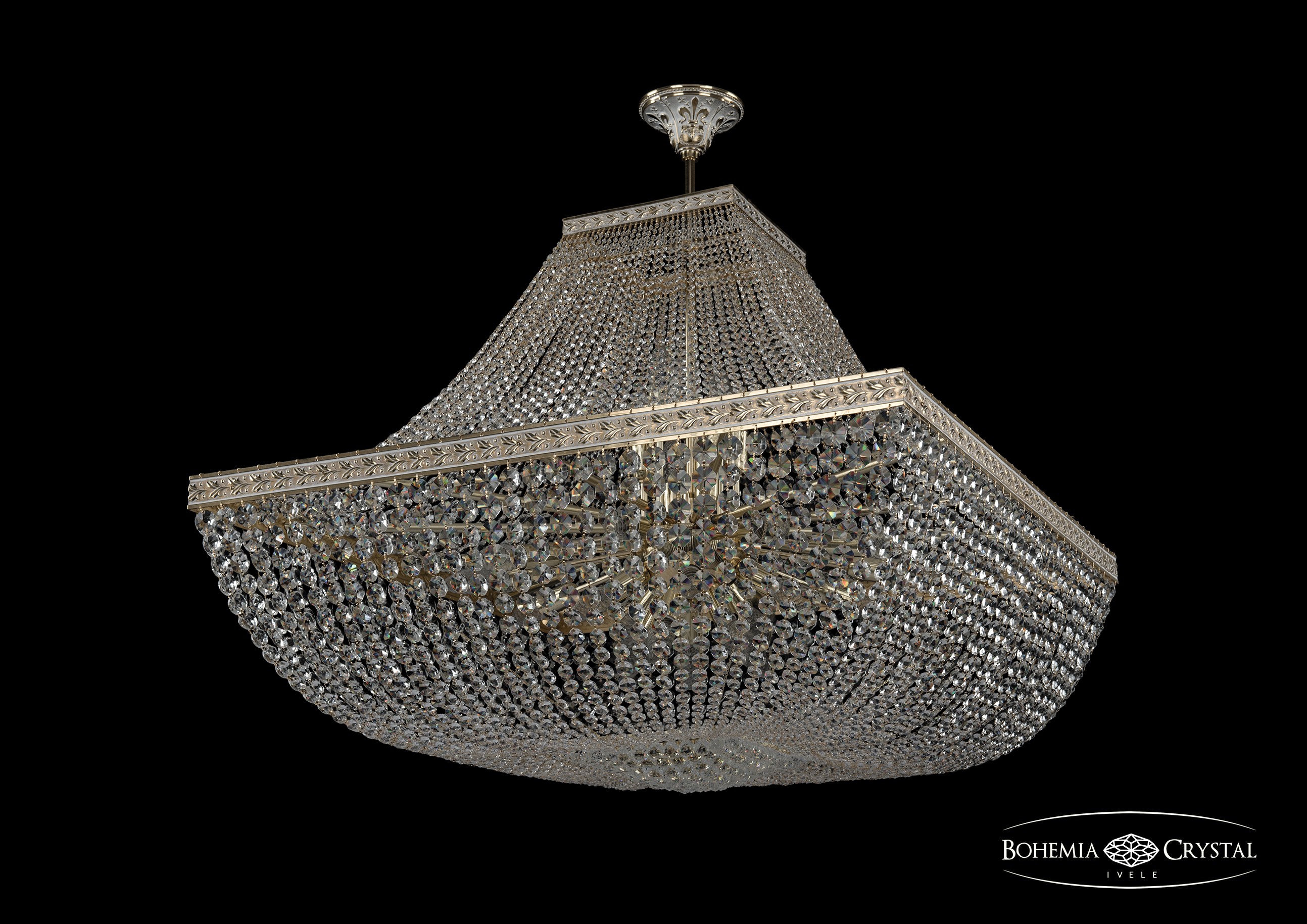 Потолочная хрустальная люстра Bohemia 1928 19282/H1/90IV GW