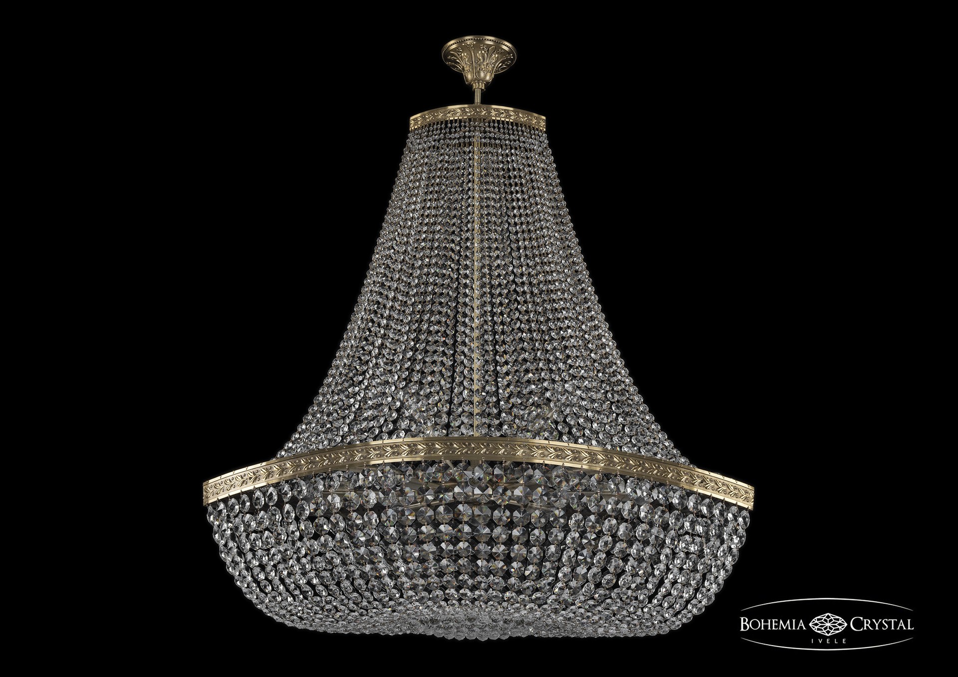 Потолочная хрустальная люстра Bohemia 1928 19283/H2/100IV Pa