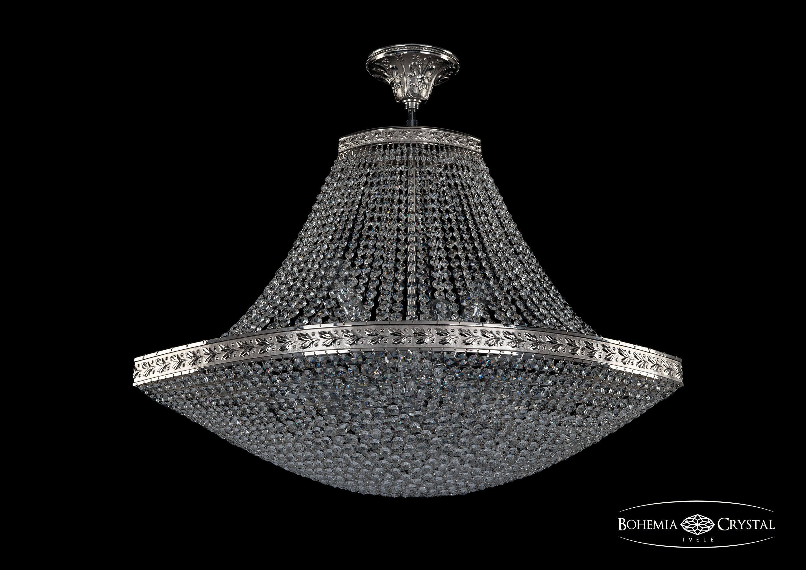 Потолочная хрустальная люстра Bohemia 1932 19323/H1/80IV Ni