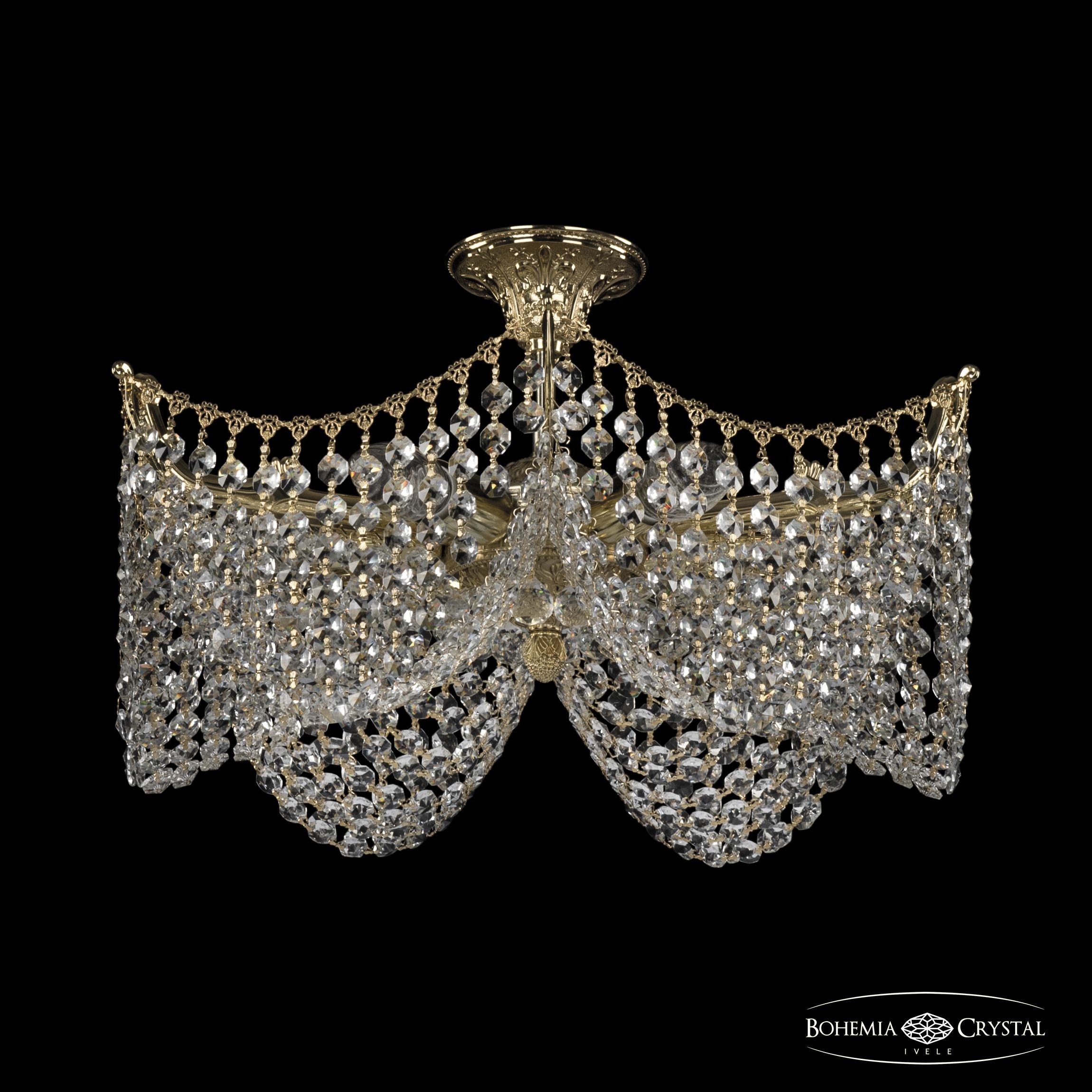 Потолочная хрустальная люстра Bohemia 7717 77171/45/6 G