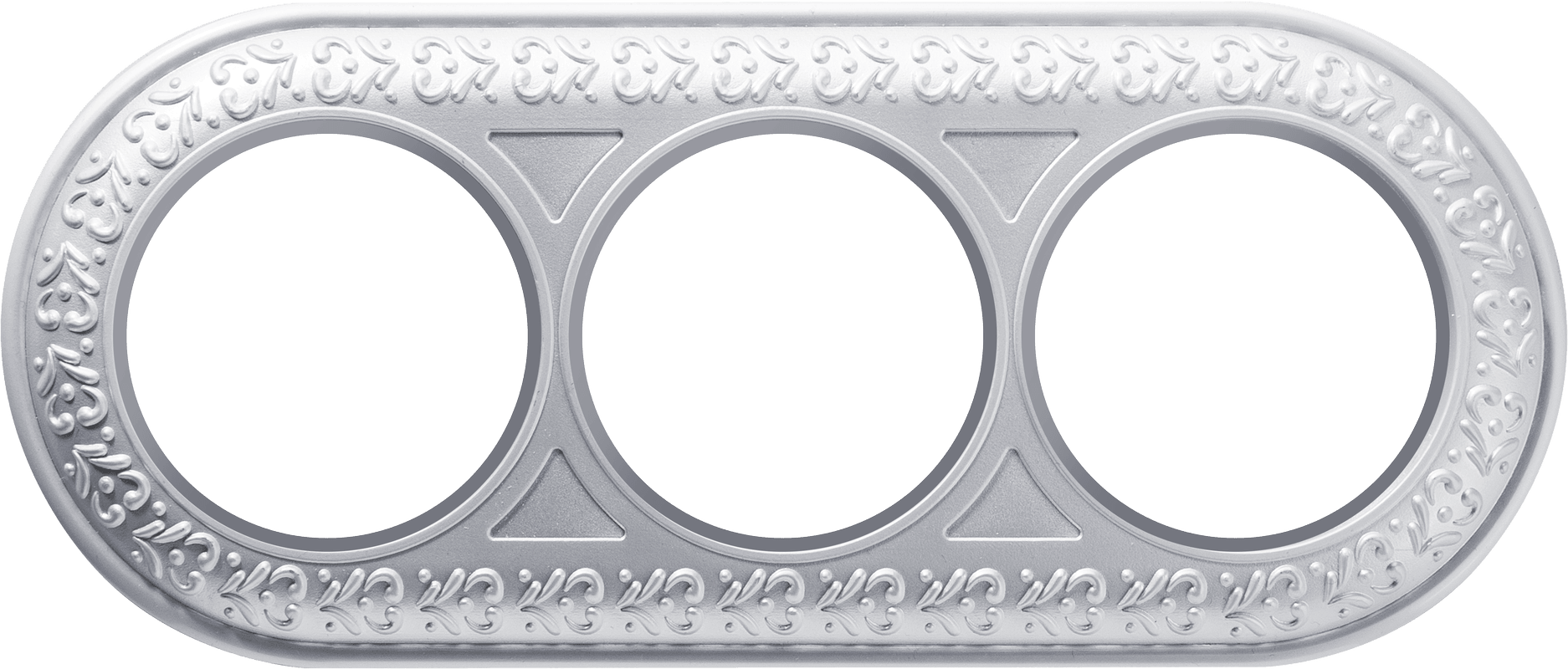 Werkel WL70-frame-03/ Рамка на 3 поста (жемчужный)