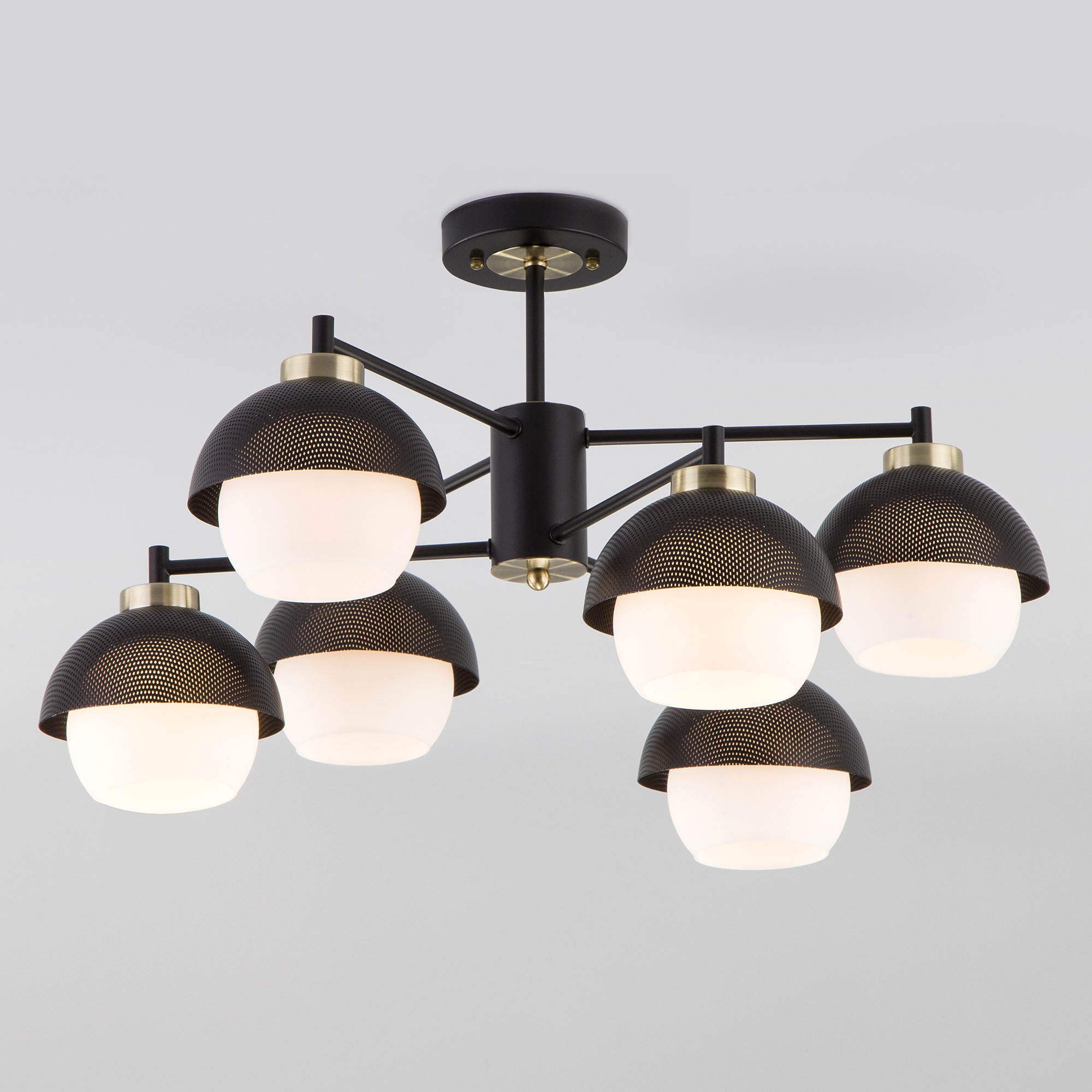 Потолочная люстра Eurosvet Nocciola 70106/6 черный Smart