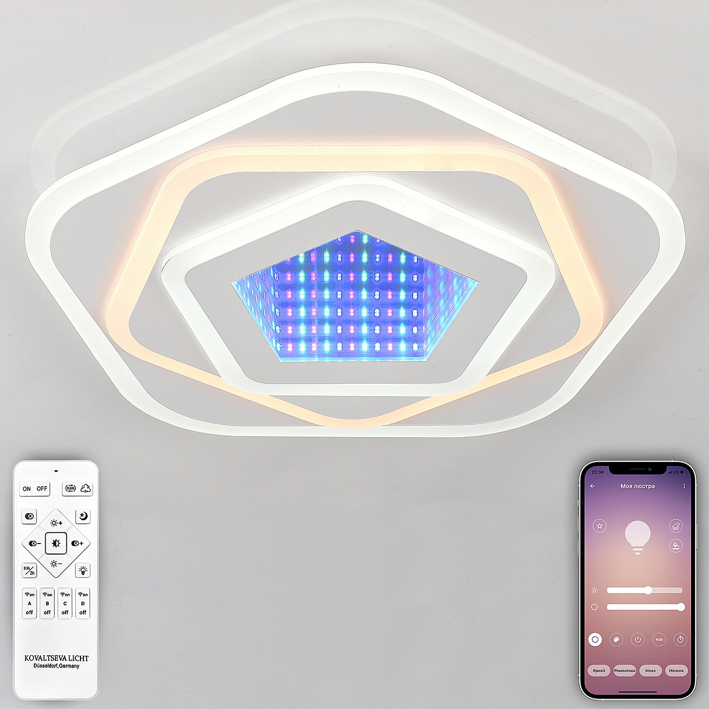 Потолочная люстра Natali Kovaltseva LED 81033/5C