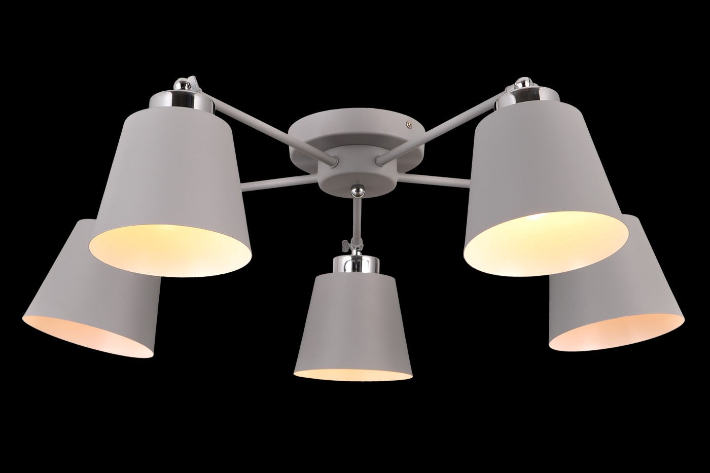 Потолочная люстра Natali Kovaltseva Simply SIMPLY 75099/5C STAIN GRAY