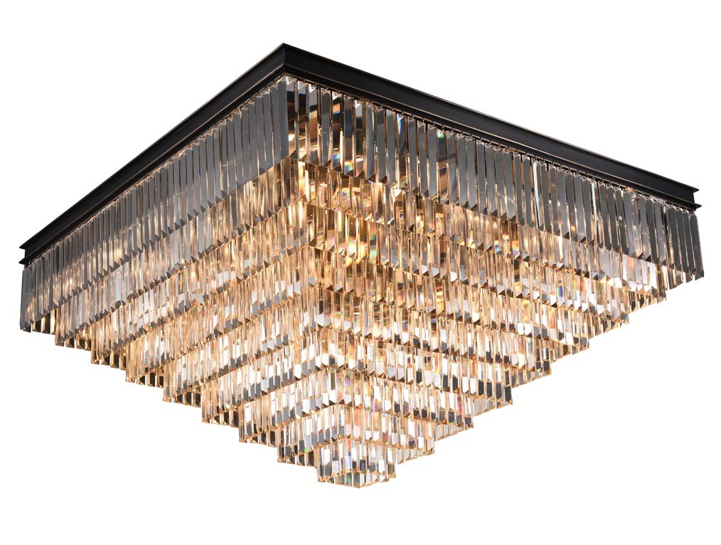 Потолочная хрустальная люстра Newport 31100 31133/PL nickel