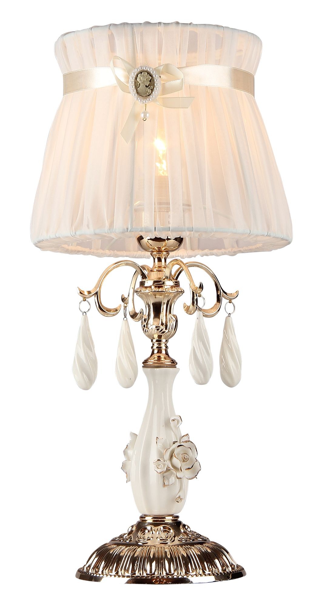 Настольная лампа с цветочками Cameo ARM324-11-G Maytoni