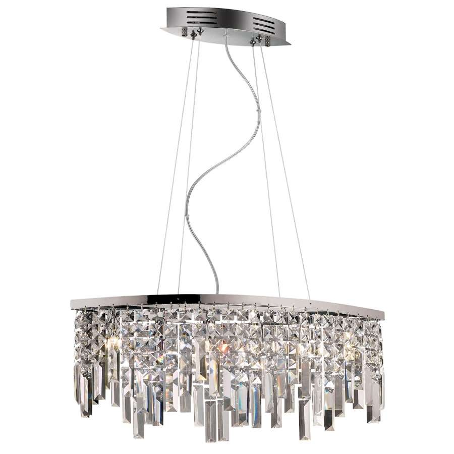 Подвесная хрустальная люстра Lola Odeon Light 2231/6