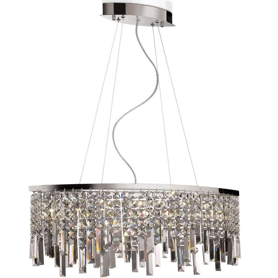 Подвесная хрустальная люстра Lola Odeon Light 2231/8