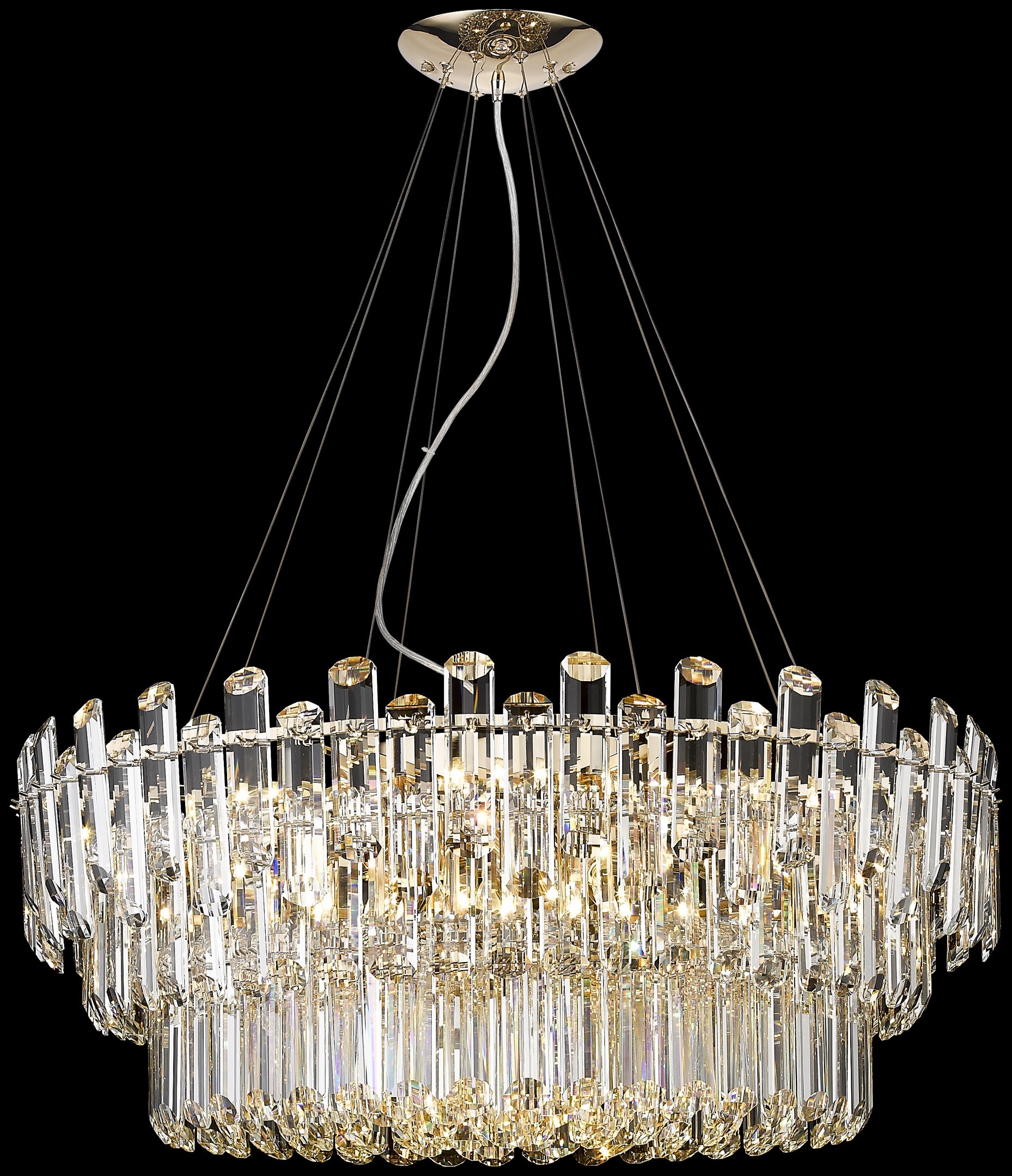 Подвесная хрустальная люстра Lazzara Wertmark WE107.15.323