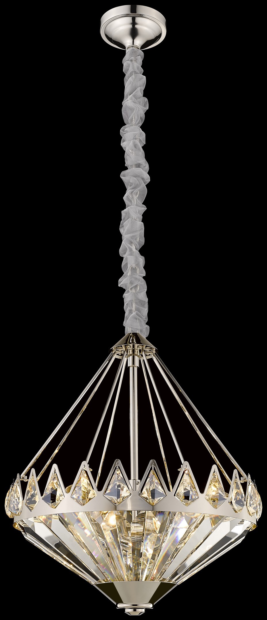 Подвесная хрустальная люстра Leoncia Wertmark WE146.08.203